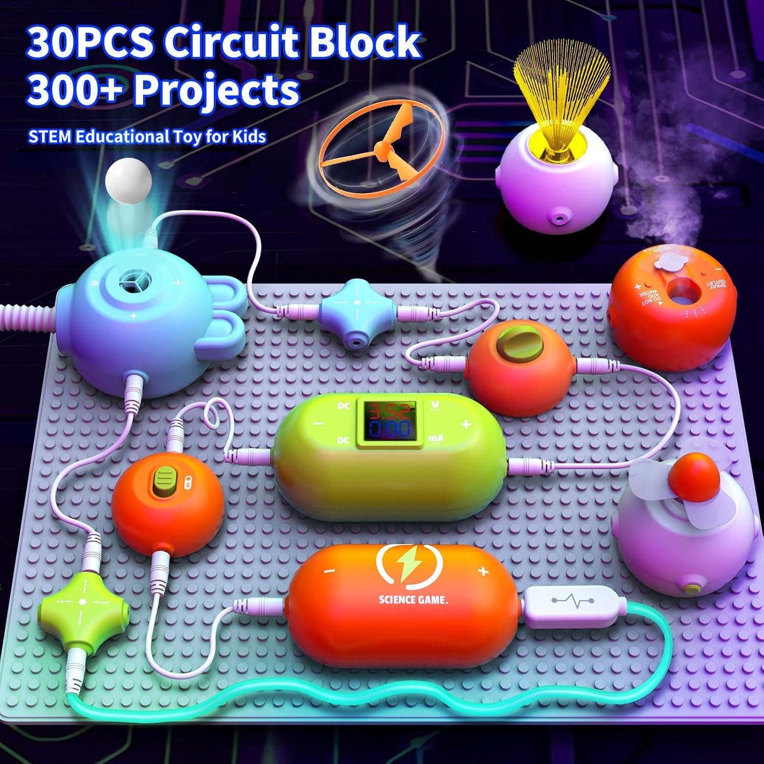 Kit de Circuitos Electrónicos RISUNTOY 31 Piezas 300+ Proyectos