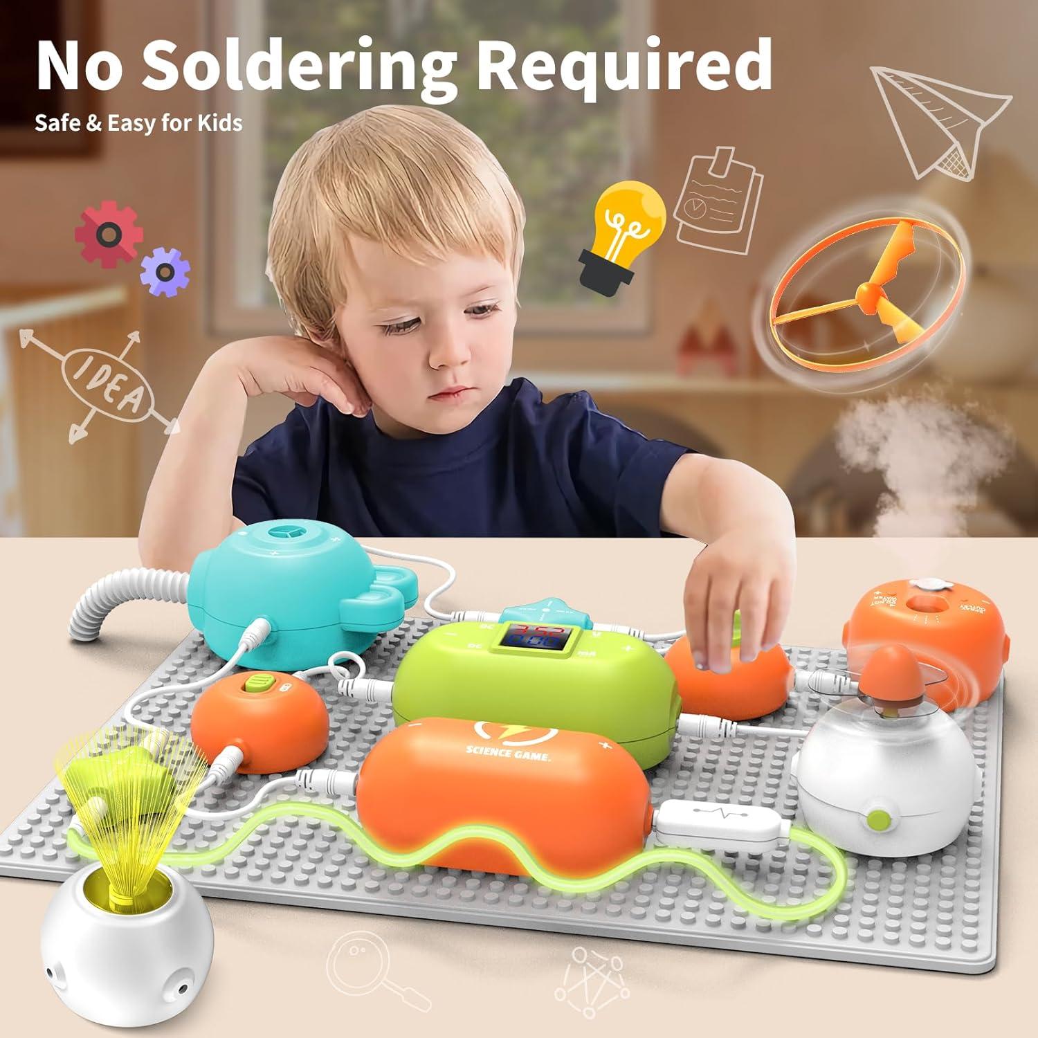 Kit de Circuitos Electrónicos RISUNTOY 31 Piezas 300+ Proyectos