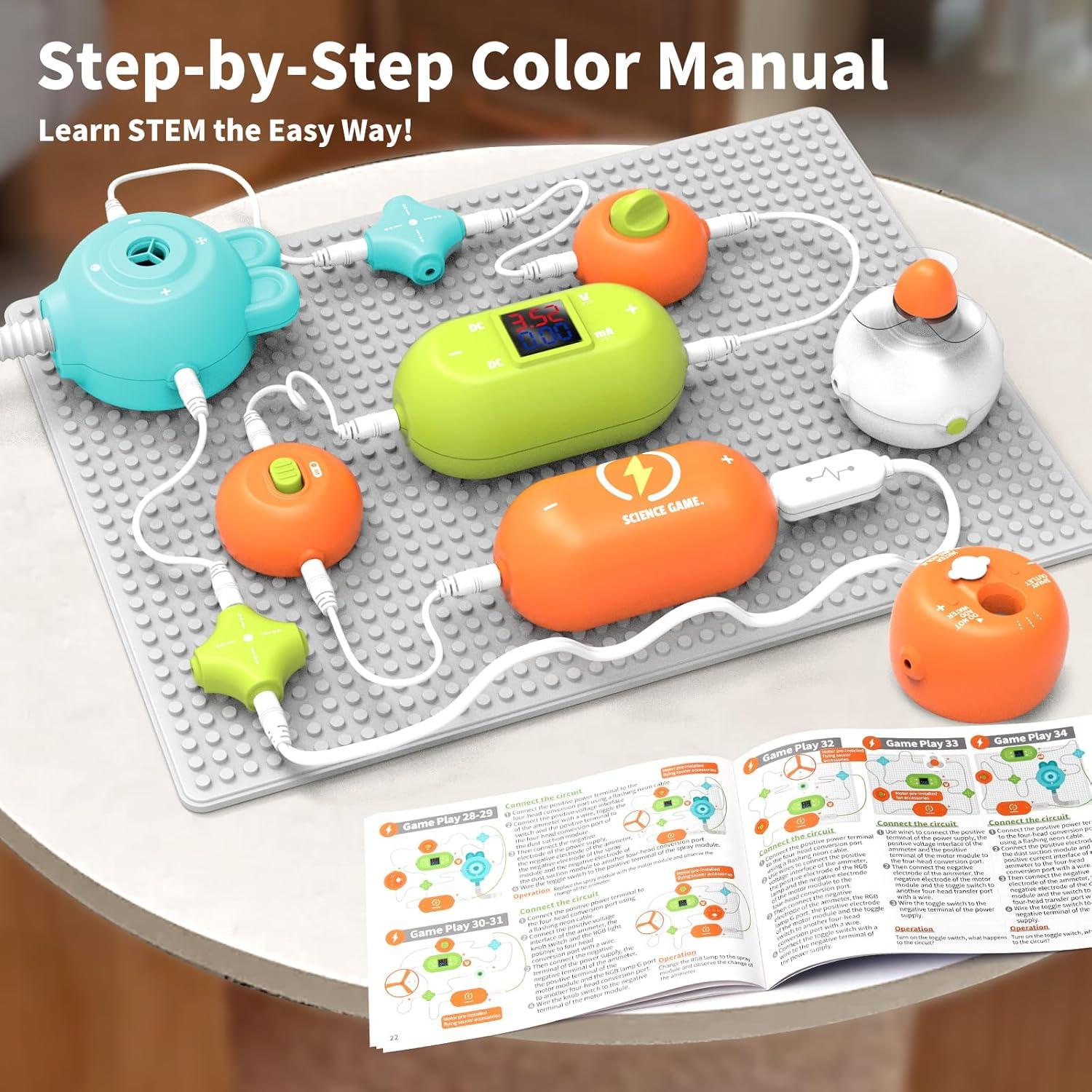 Kit de Circuitos Electrónicos RISUNTOY 31 Piezas 300+ Proyectos