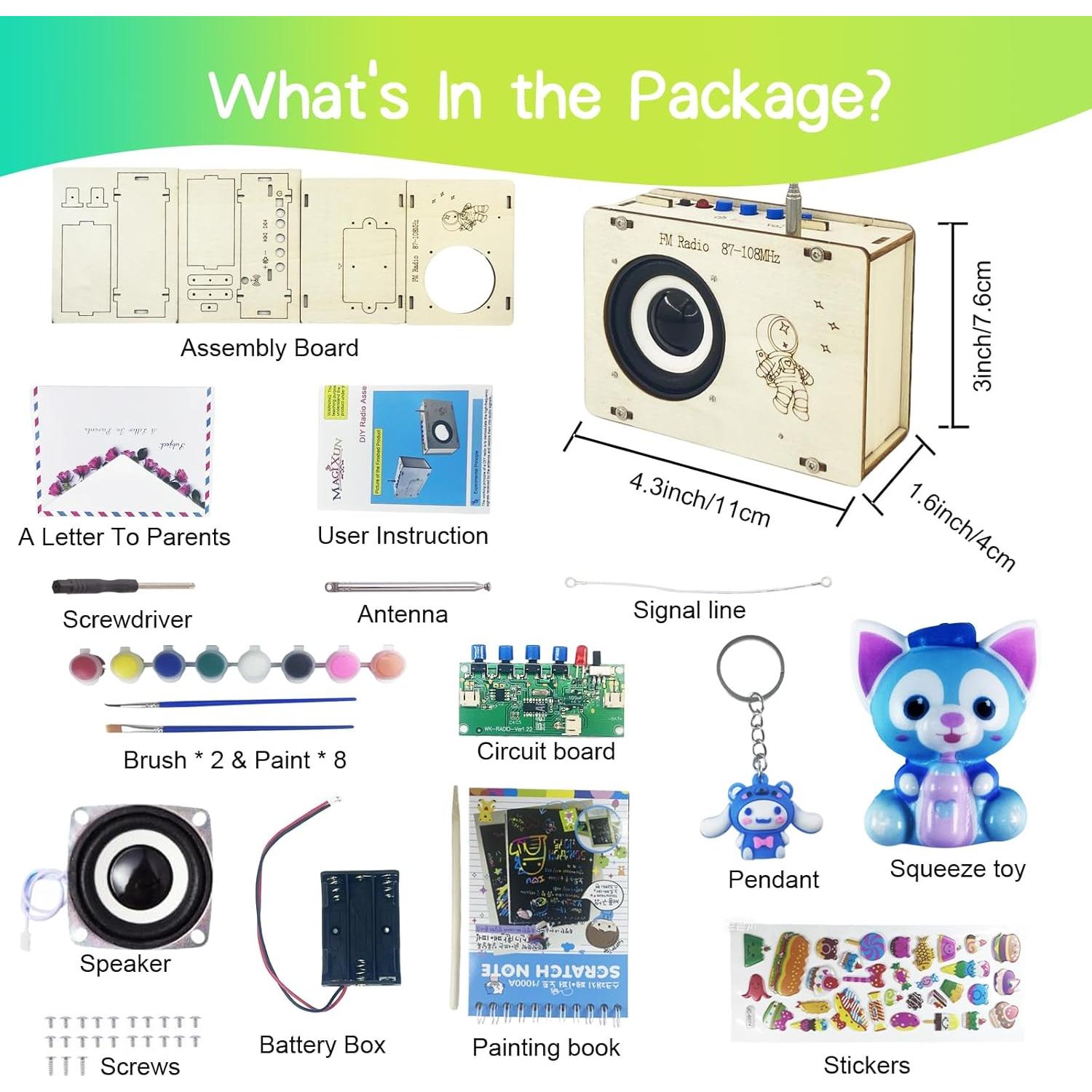 Kit de Radio DIY MAGIXUN para Niños 8-16 Años - STEM