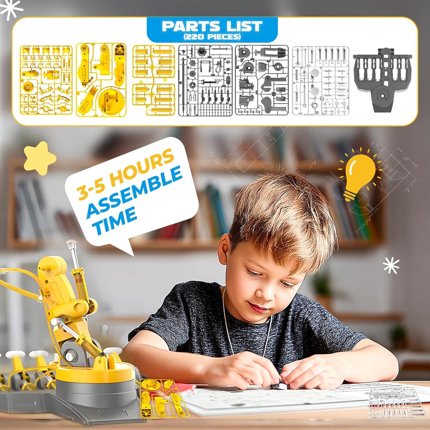 Brazo Robótico Hidráulico SMIESSKIDDO 3 en 1 - 220 Piezas STEM