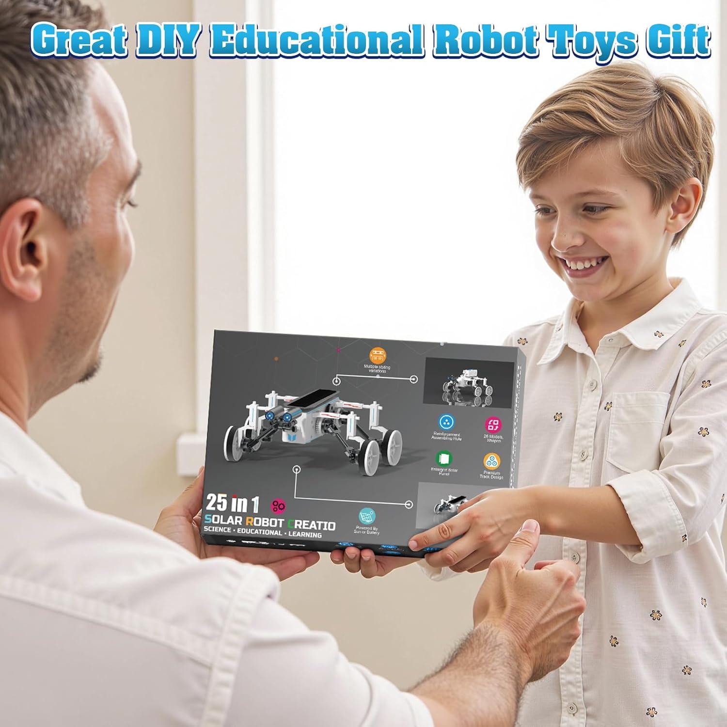 Kit de Robot Solar 25-en-1 Dioju - Juguete STEM para Niños 8+