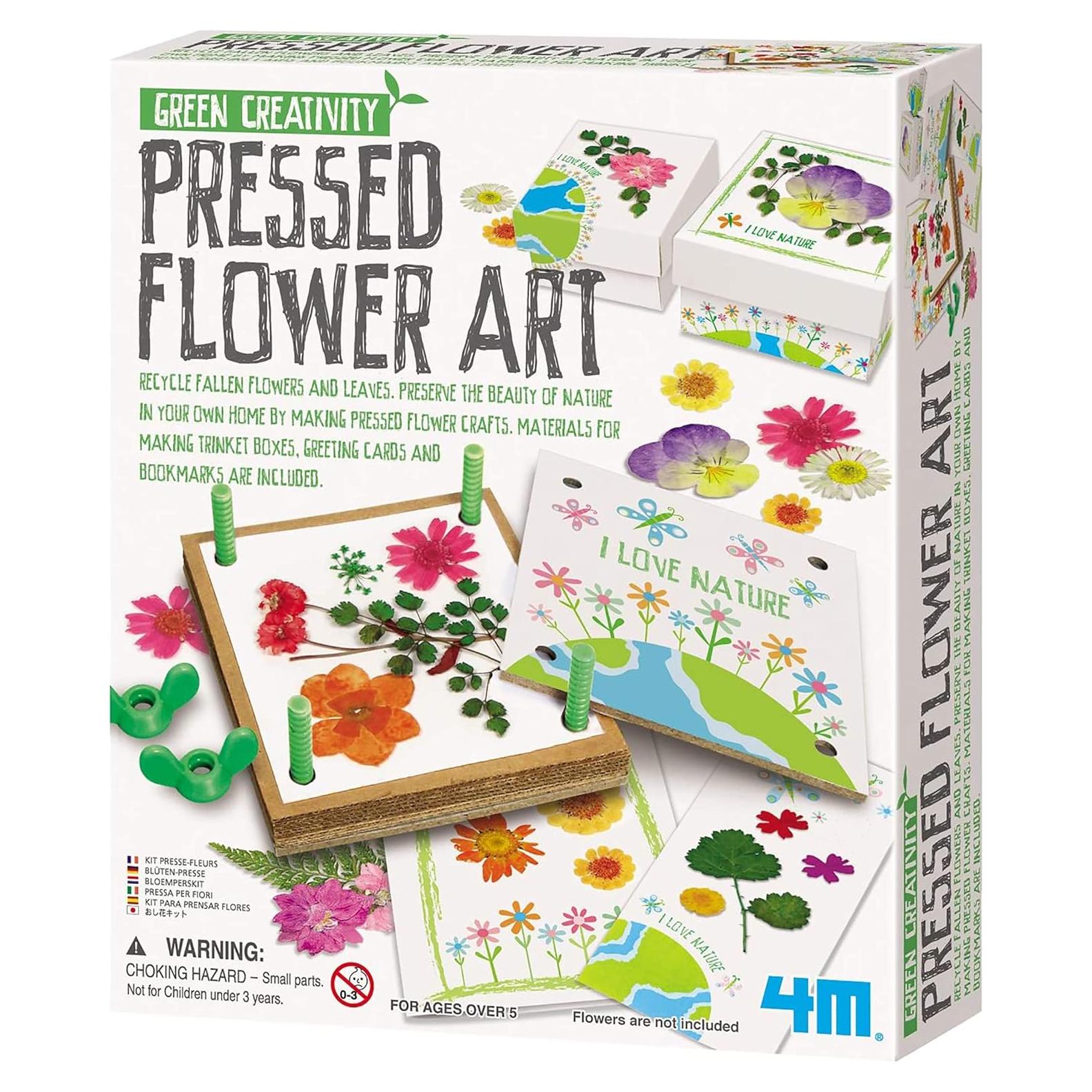 Kit de Arte con Flores Presionadas Toysmith - Manualidades DIY 5+