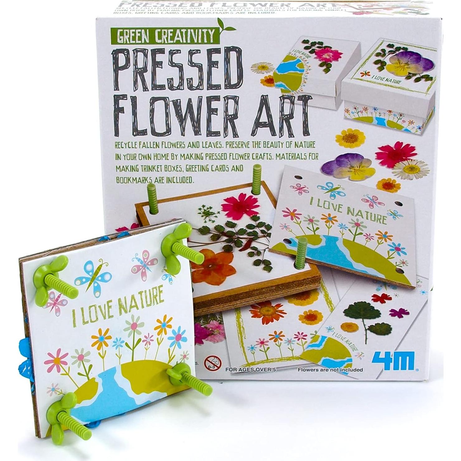 Kit de Arte con Flores Presionadas Toysmith - Manualidades DIY 5+