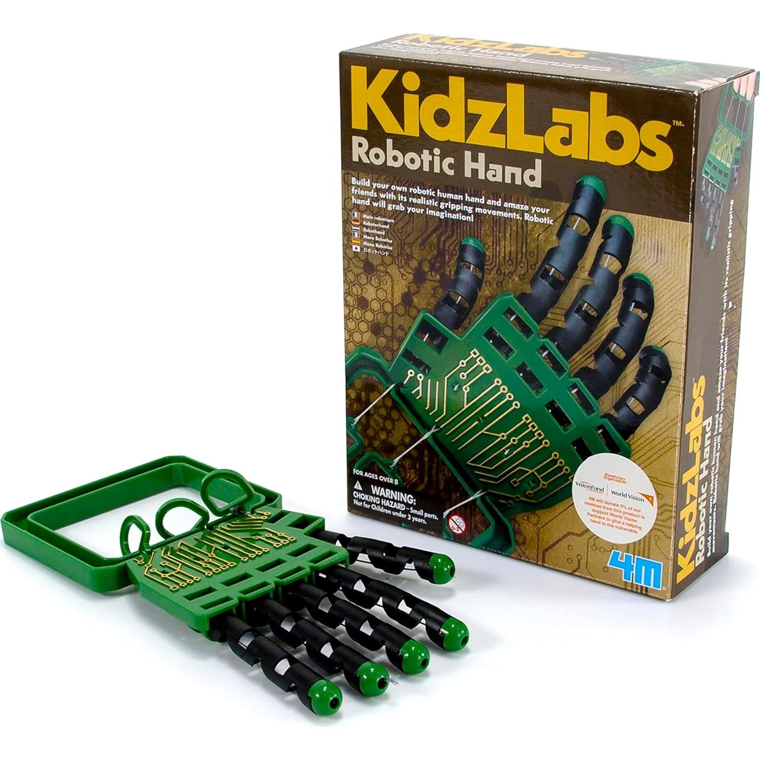 Kit de Mano Robótica 4M Kidzlabs - Para Niños 8 Años en Adelante