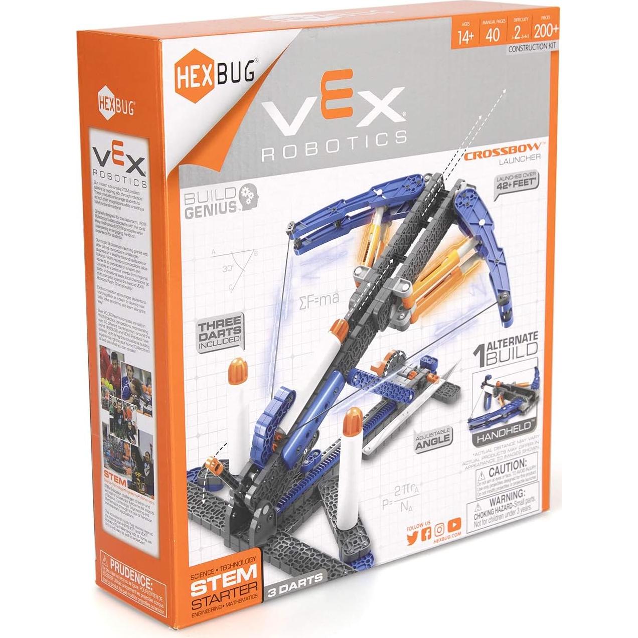 Ballesta HEXBUG VEX Robotics 2.0 - Juguete STEM 200 Piezas