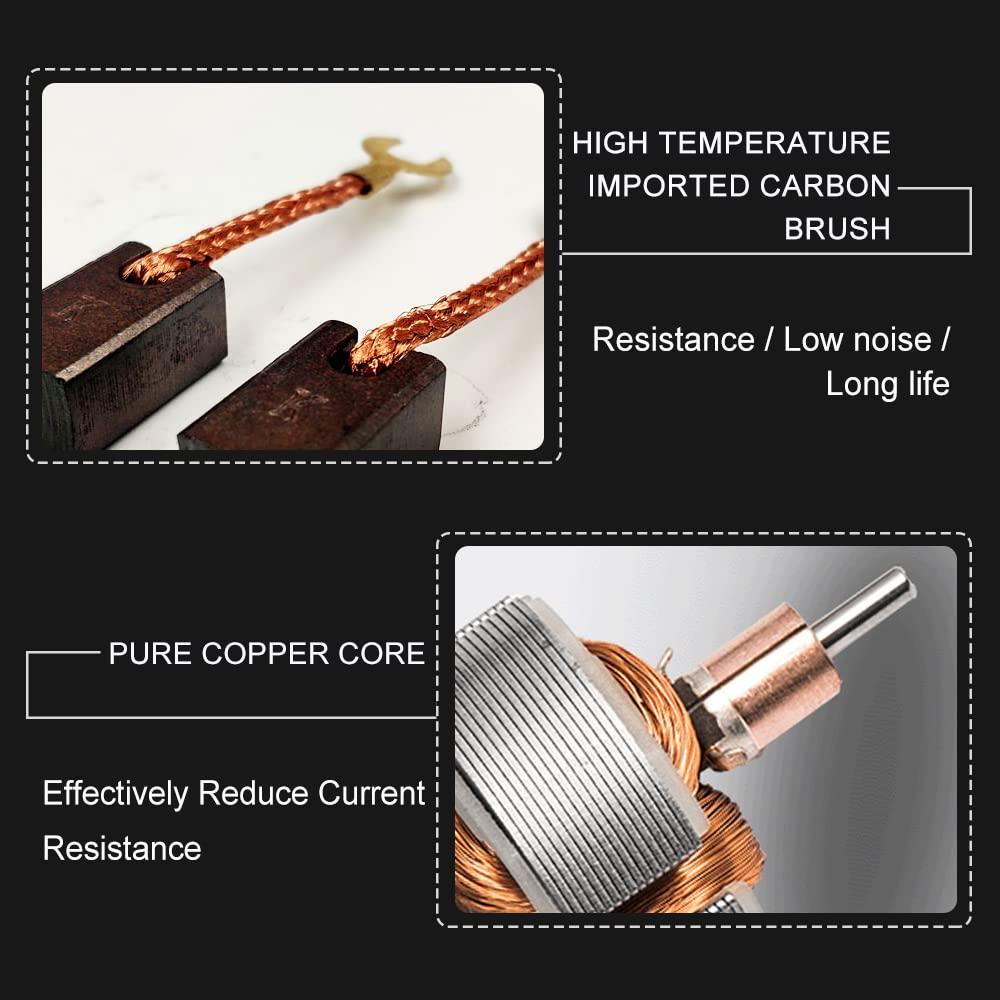 5 Motores DC R280 12-24V 24000RPM Micro para Juguetes y Electrodomésticos
