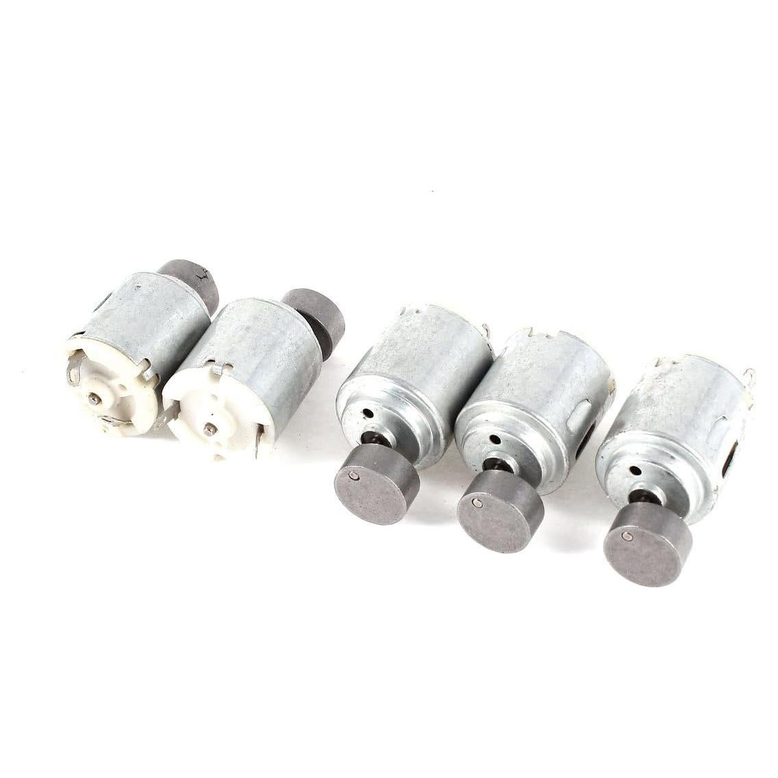 Motor Mini de Vibración uxcell 5 Pcs DC 3V 5200RPM