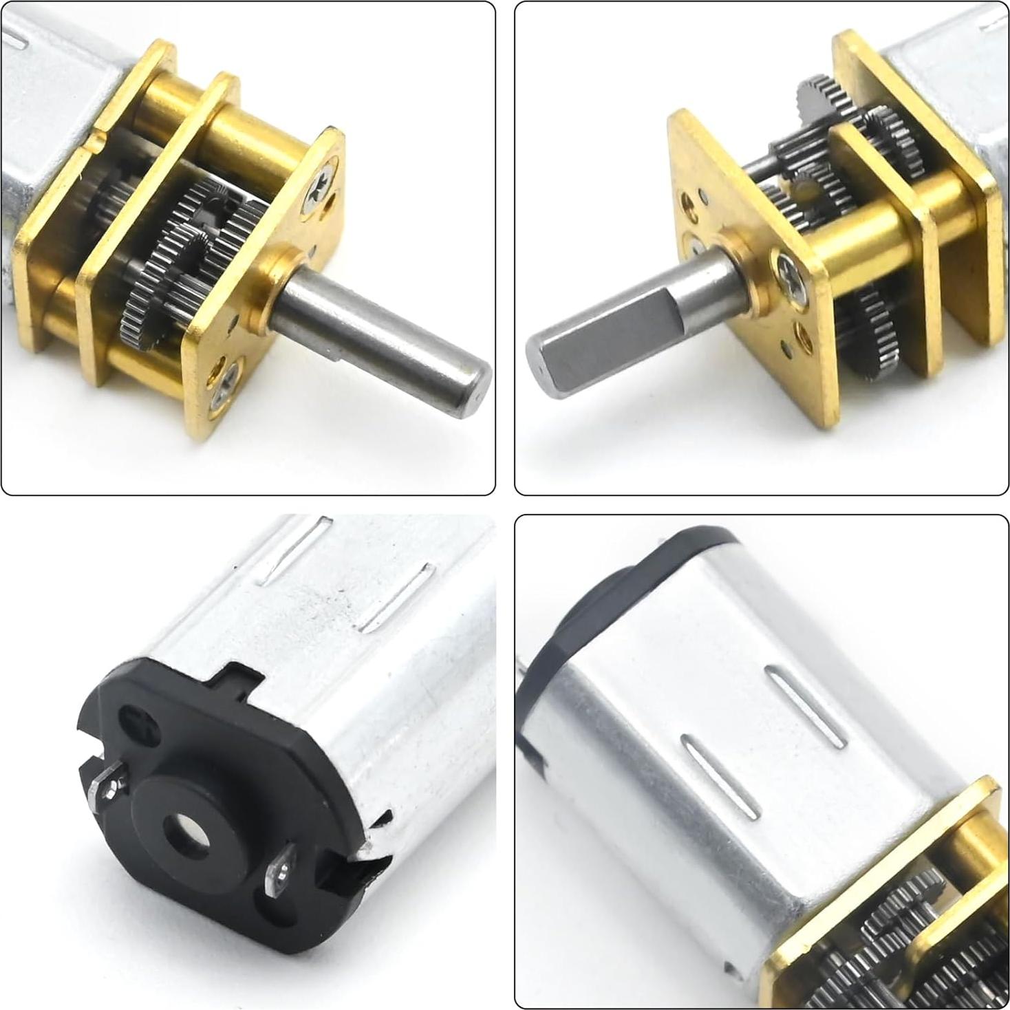 Motor de Reducción de Velocidad VIKKSAER 3Pcs 6V 100RPM