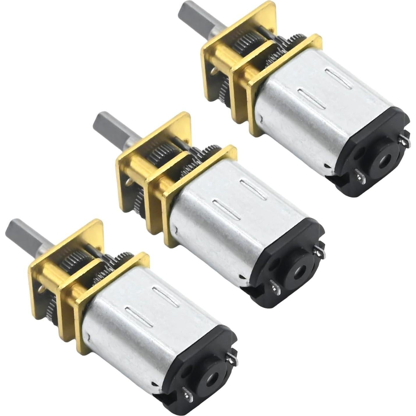 Motor de Reducción de Velocidad VIKKSAER 3Pcs 6V 100RPM