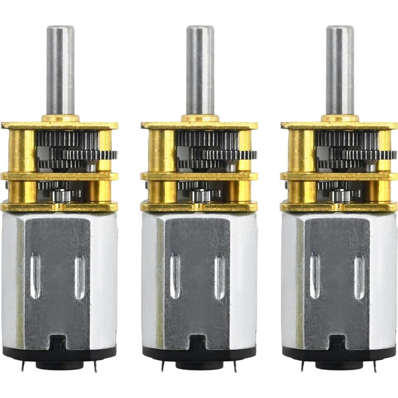 Motor de Reducción de Velocidad VIKKSAER 3Pcs 6V 100RPM