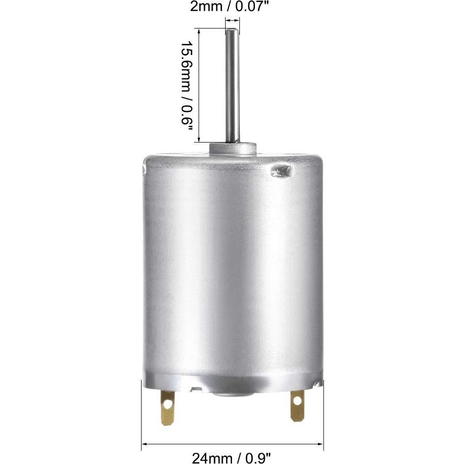 Motor DC 7V uxcell 6700-6900RPM Alta Velocidad para Autos RC