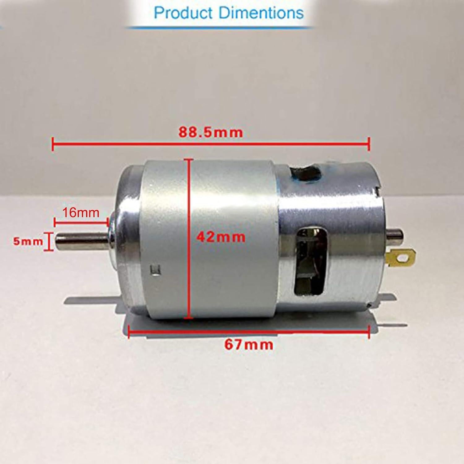 Motor DC 12V-24V 775 BestTong 10000RPM Doble Rodamiento