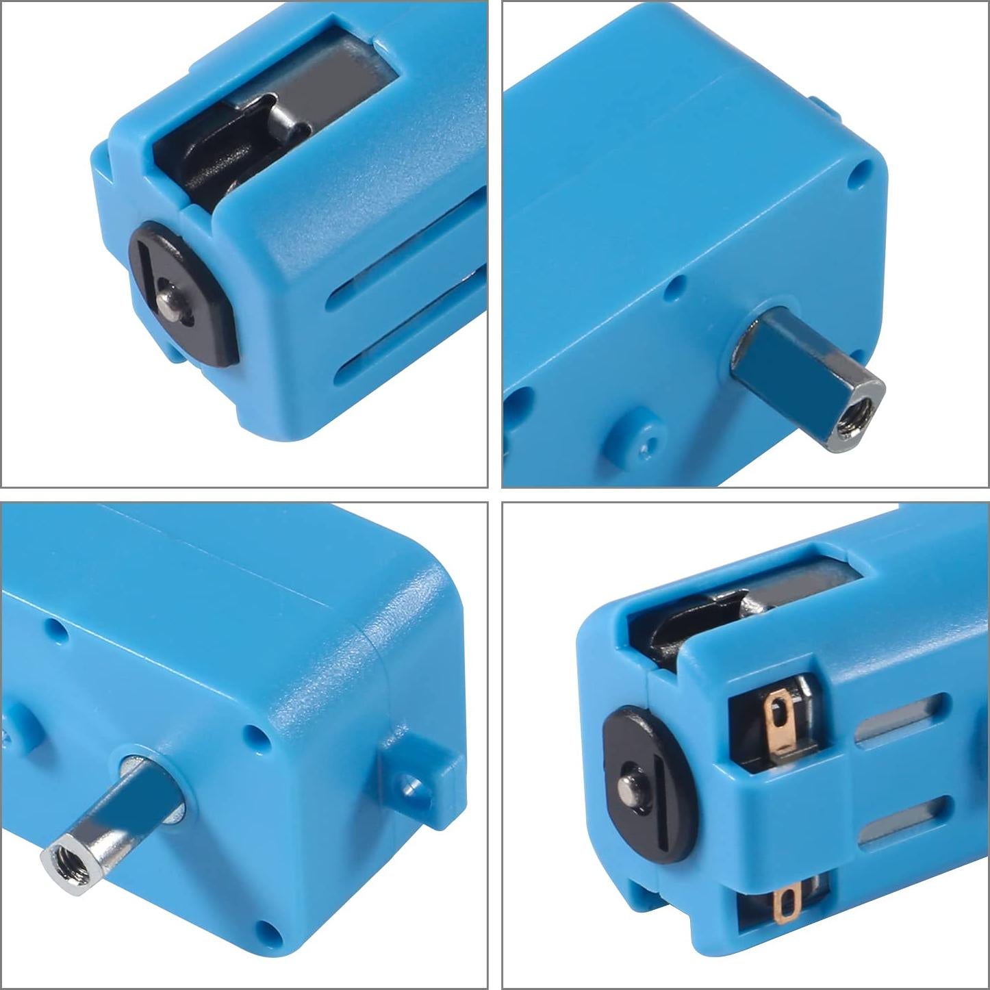 6 Motores de Engranaje TT DORHEA 3V-6V Metal 1:90 para Robots