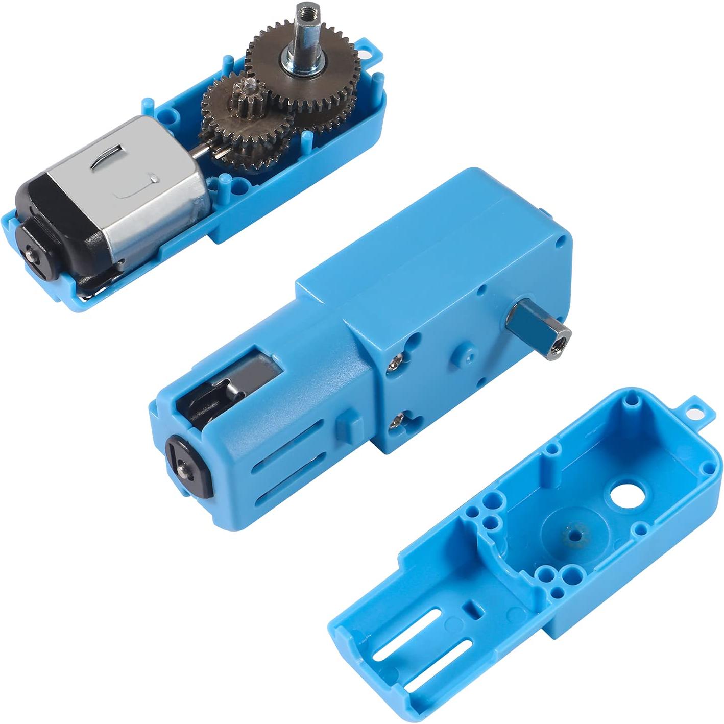 6 Motores de Engranaje TT DORHEA 3V-6V Metal 1:90 para Robots