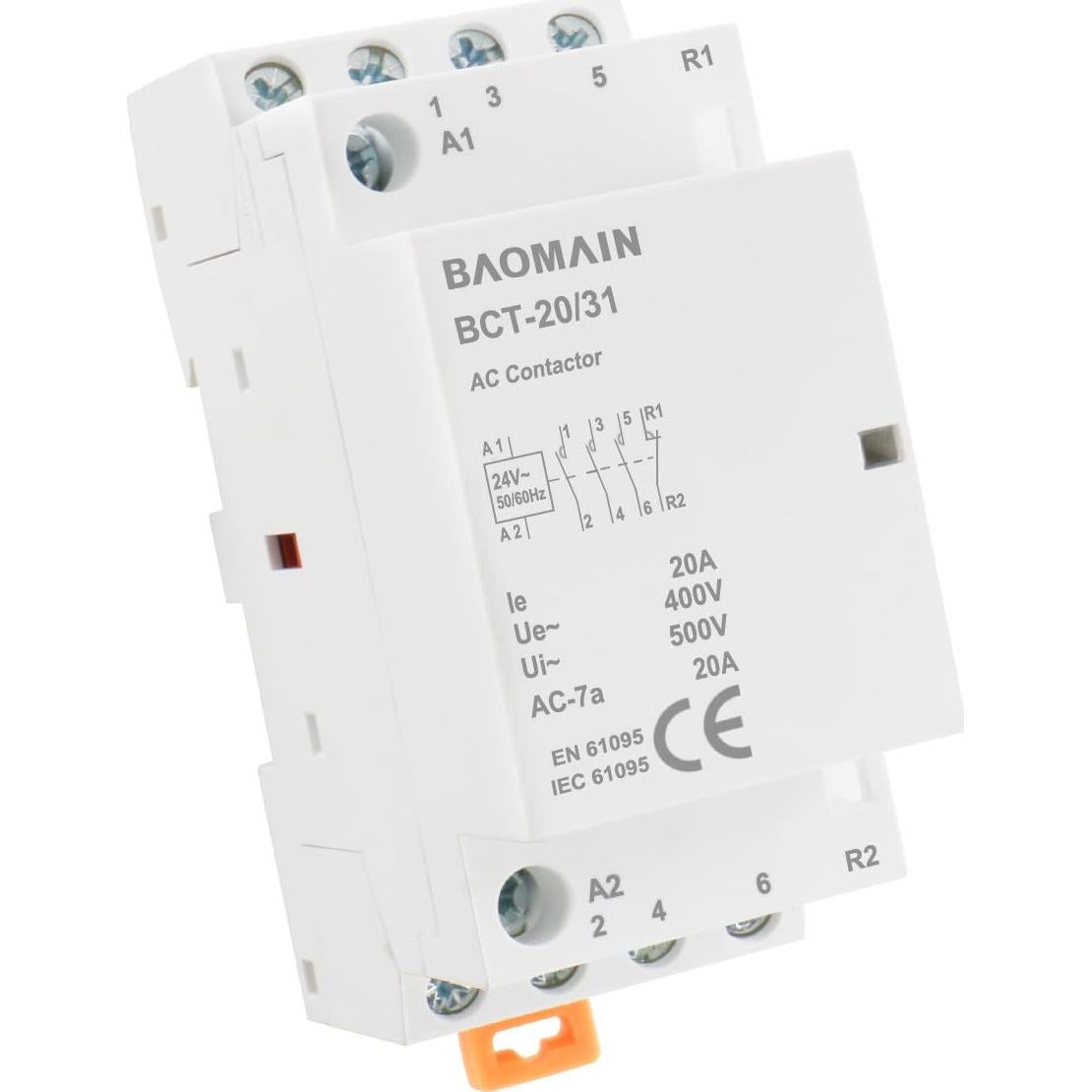 Contactores Modulares Baomain 24V AC 20A 4 Polos DIN BCT-20/31