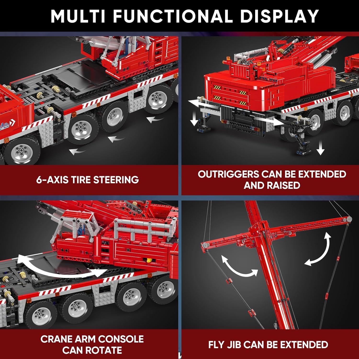 Set de Construcción Grúa Móvil Mould King 17065 4566 Piezas