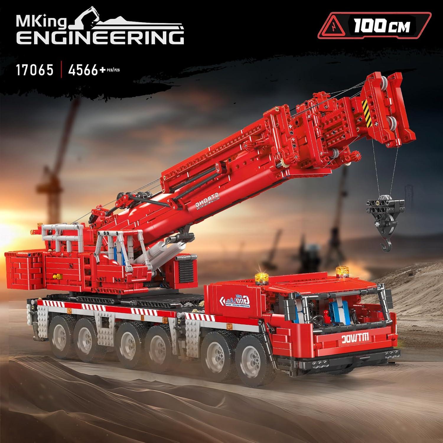 Juego de Bloques de Construcción Mould King 17065 Grúa RC 4566 Piezas