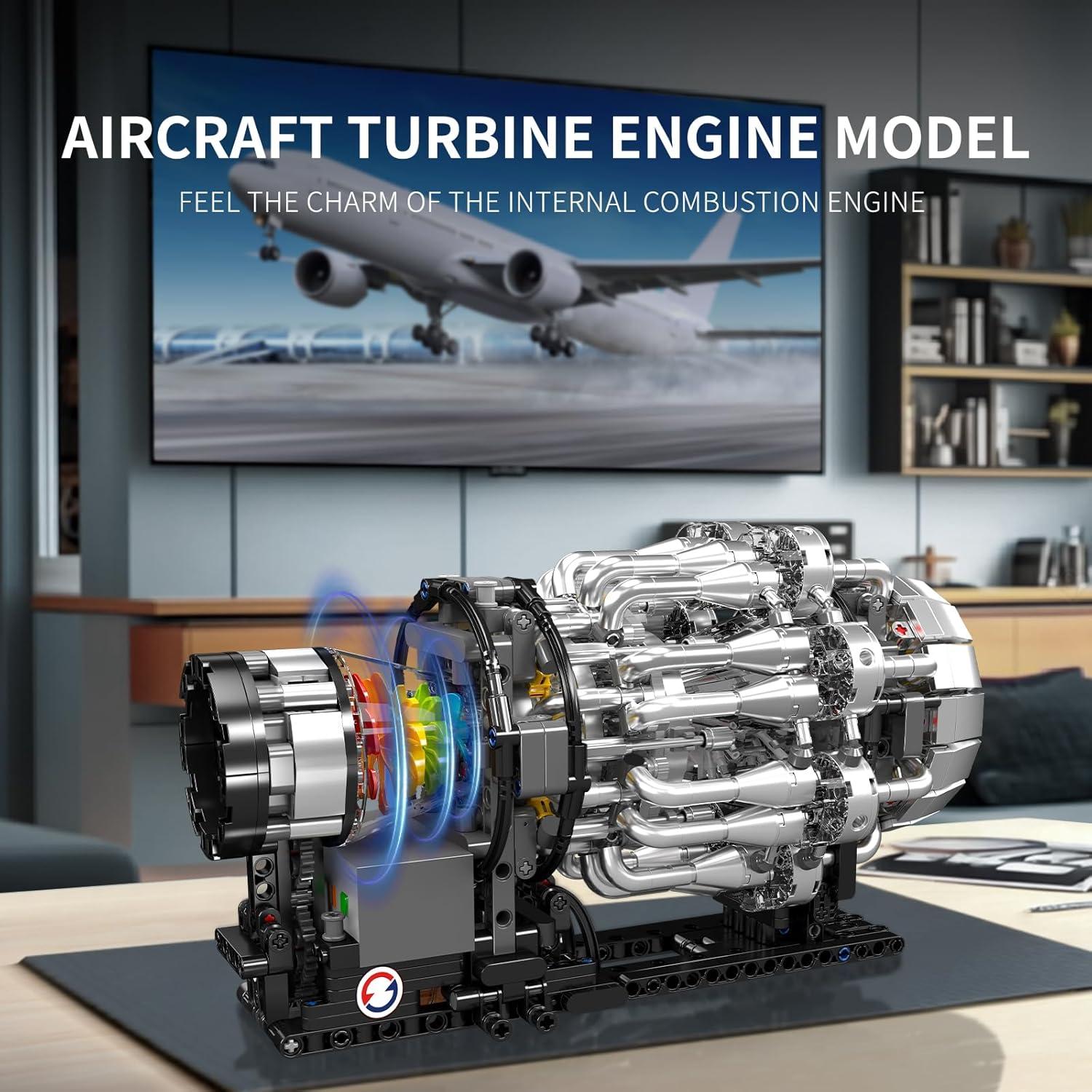 Kit de Construcción Motor Aeronave Mould King 1214 Piezas