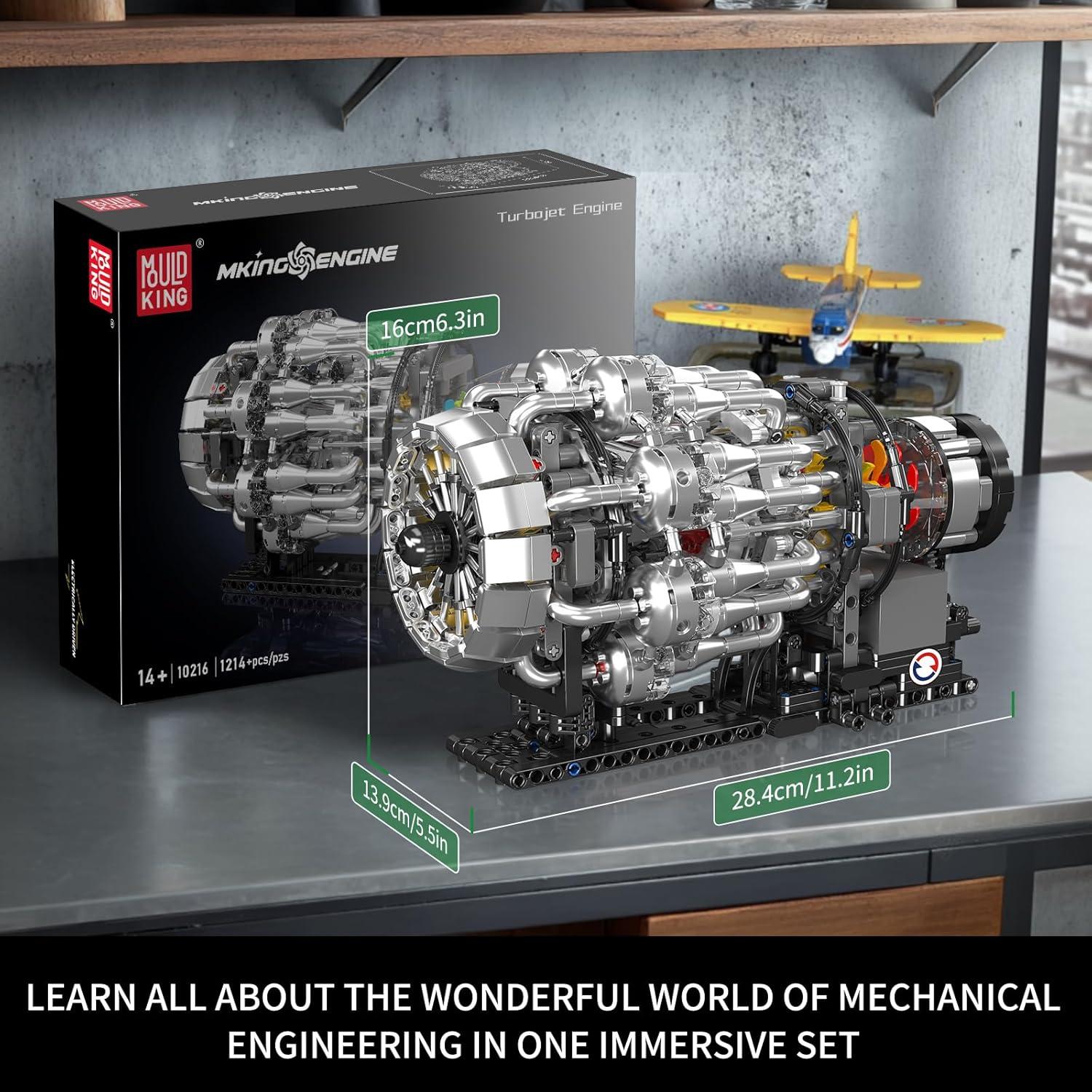 Kit de Construcción Motor Aeronave Mould King 1214 Piezas