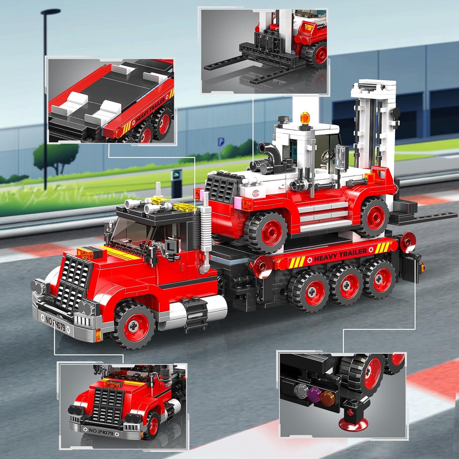 Kit de Construcción Mould King 24079 Camión y Montacargas 2 en 1