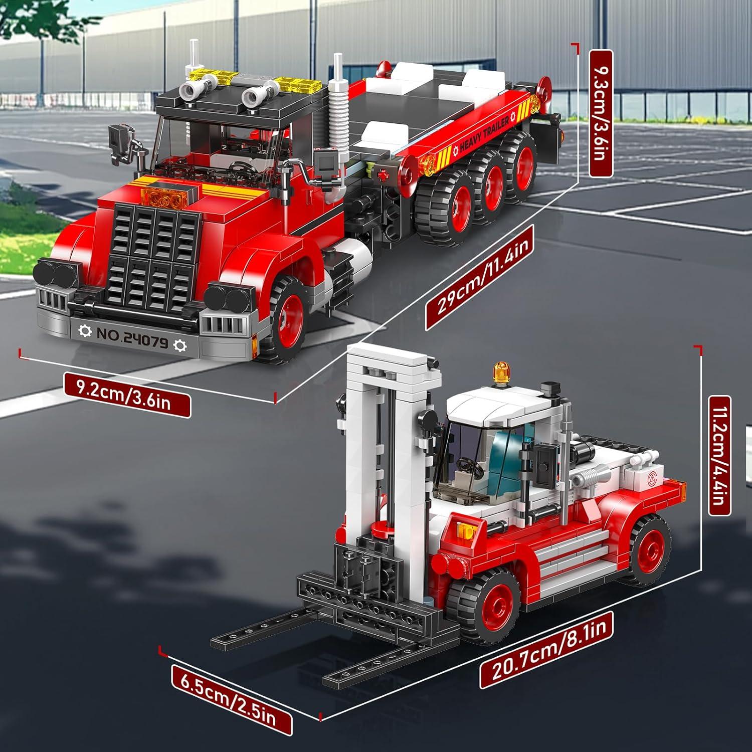 Kit de Construcción Mould King 24079 Camión y Montacargas 2 en 1