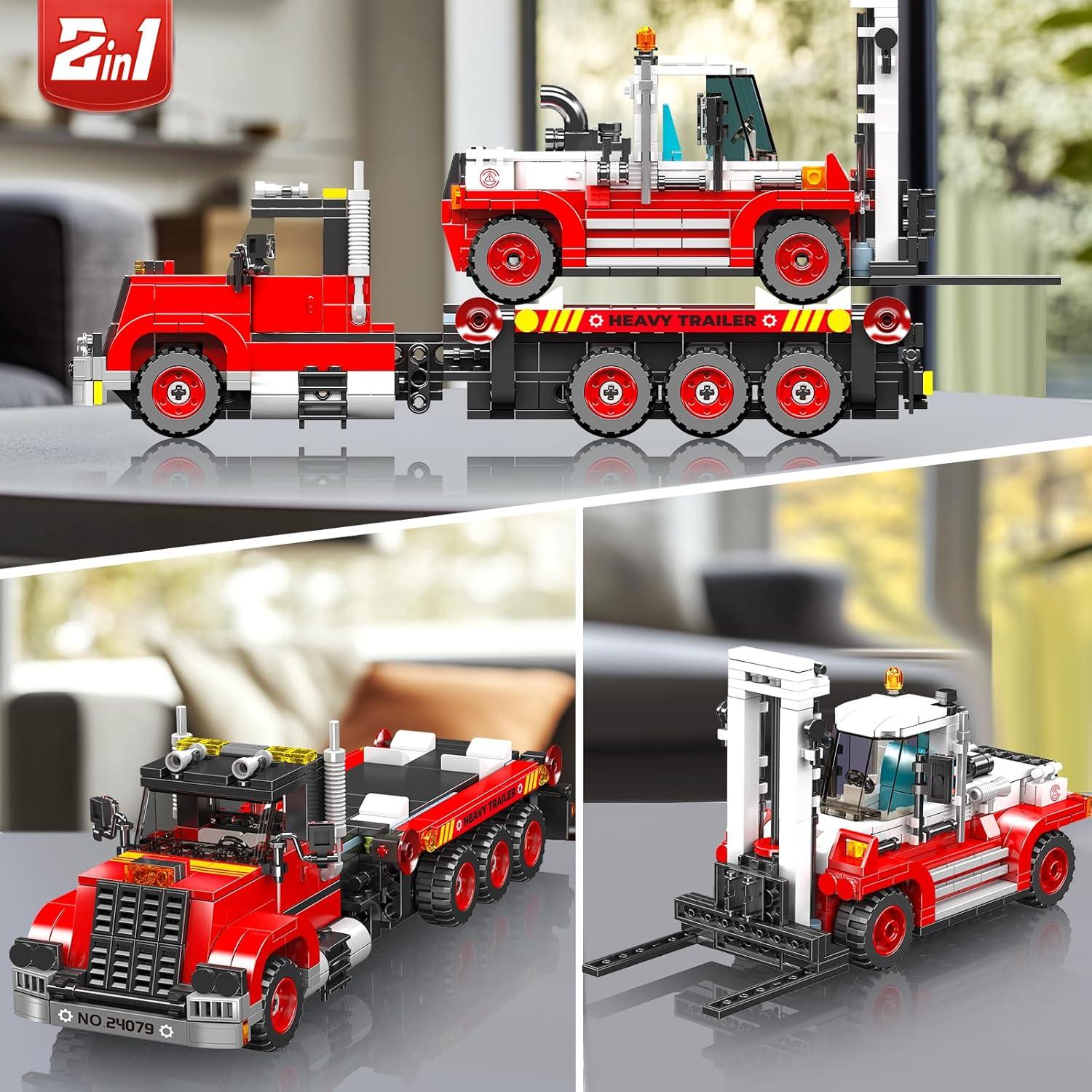 Kit de Construcción Mould King 24079 Camión y Montacargas 2 en 1