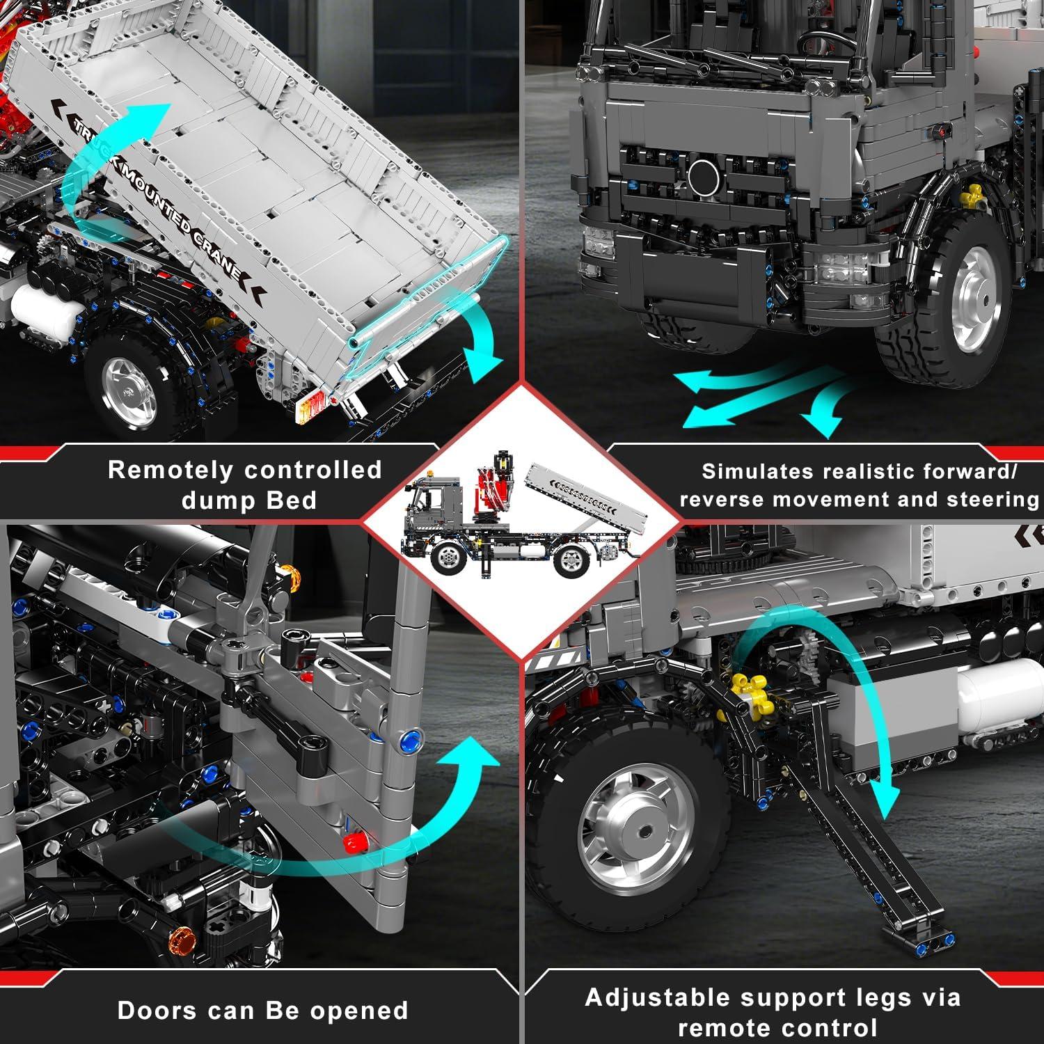 Mould King 19016 Camión Grúa Control Remoto 3767 Piezas