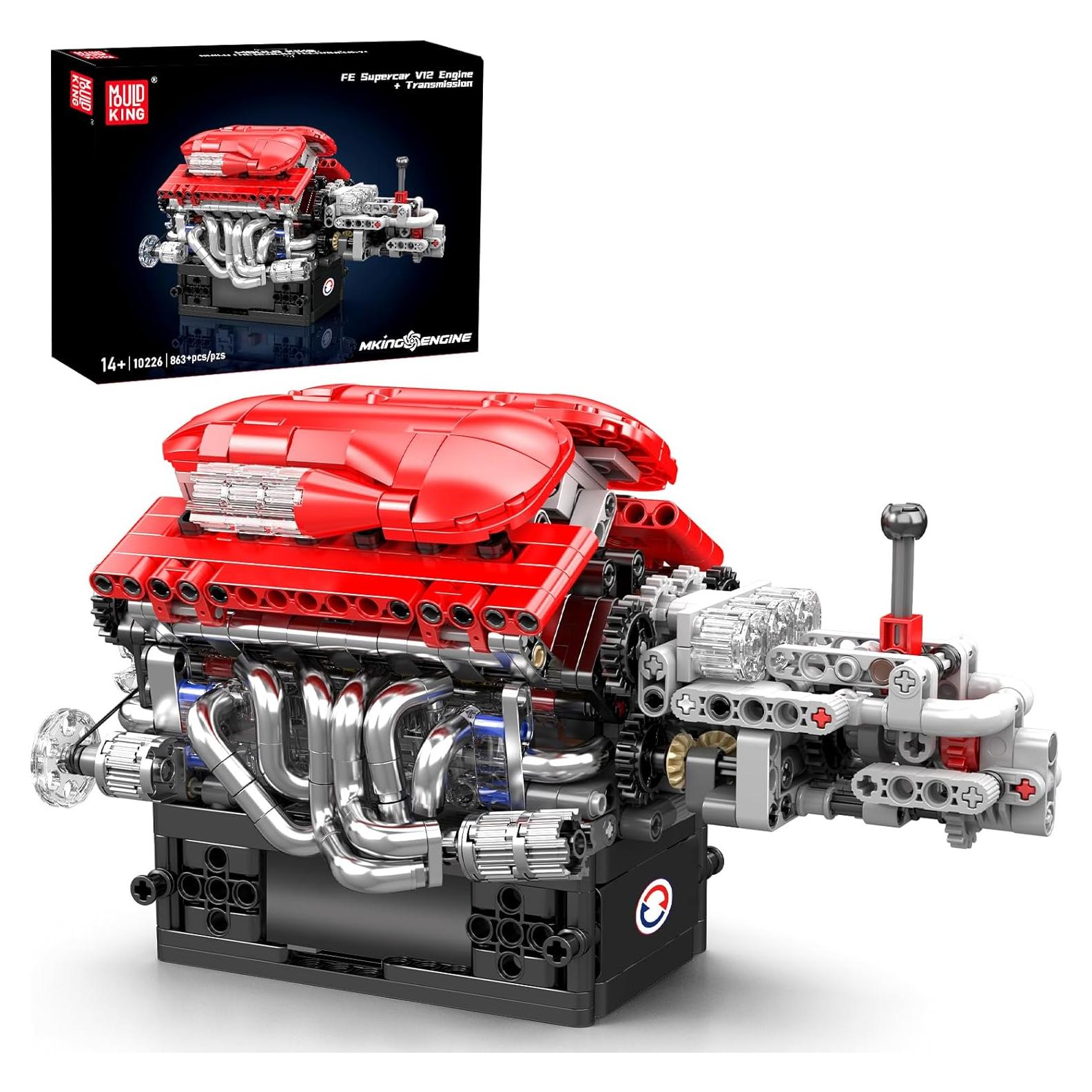 Mould King 10226 Kit Motor V12 863 Piezas Juguete STEM