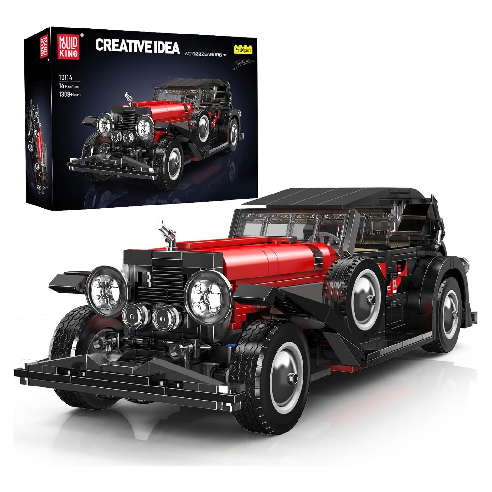 Mould King 10114 Coche Clásico Vintage 1308 Piezas