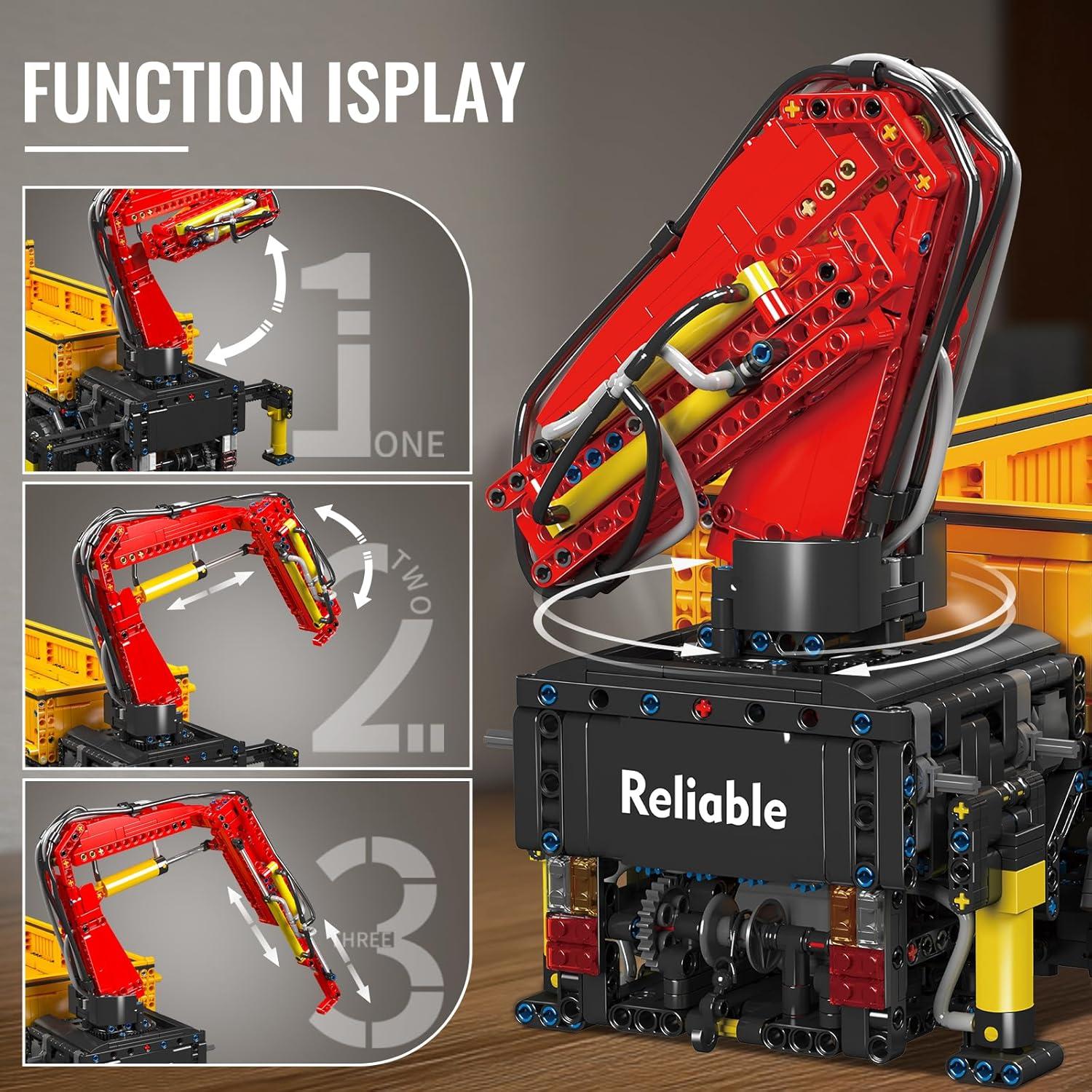 Grúa Móvil de Construcción Mould King 17050 4012 Piezas RC