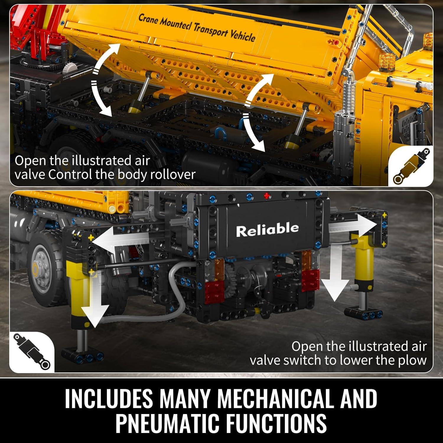 Grúa Móvil de Construcción Mould King 17050 4012 Piezas RC