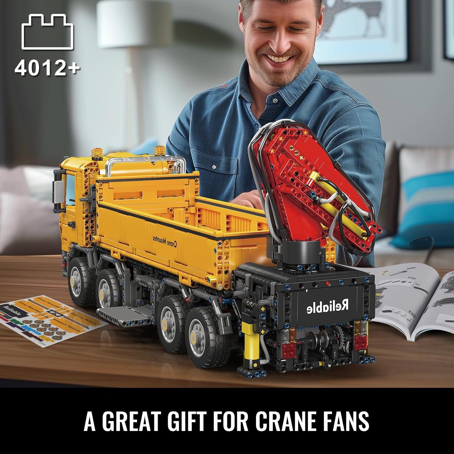 Grúa Móvil de Construcción Mould King 17050 4012 Piezas RC