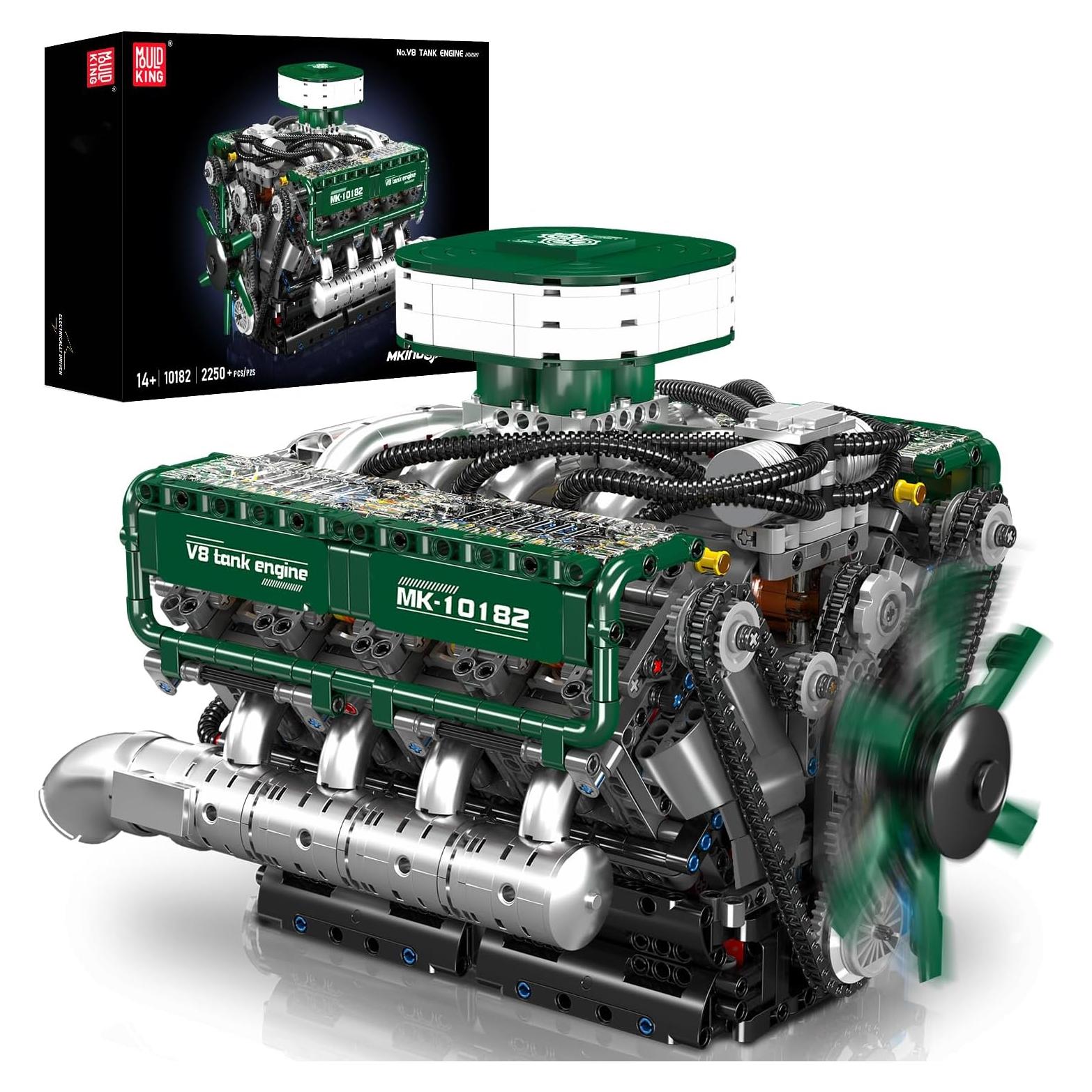 Mould King 10182 Kit Motor V8 2250 Piezas Juguete STEM