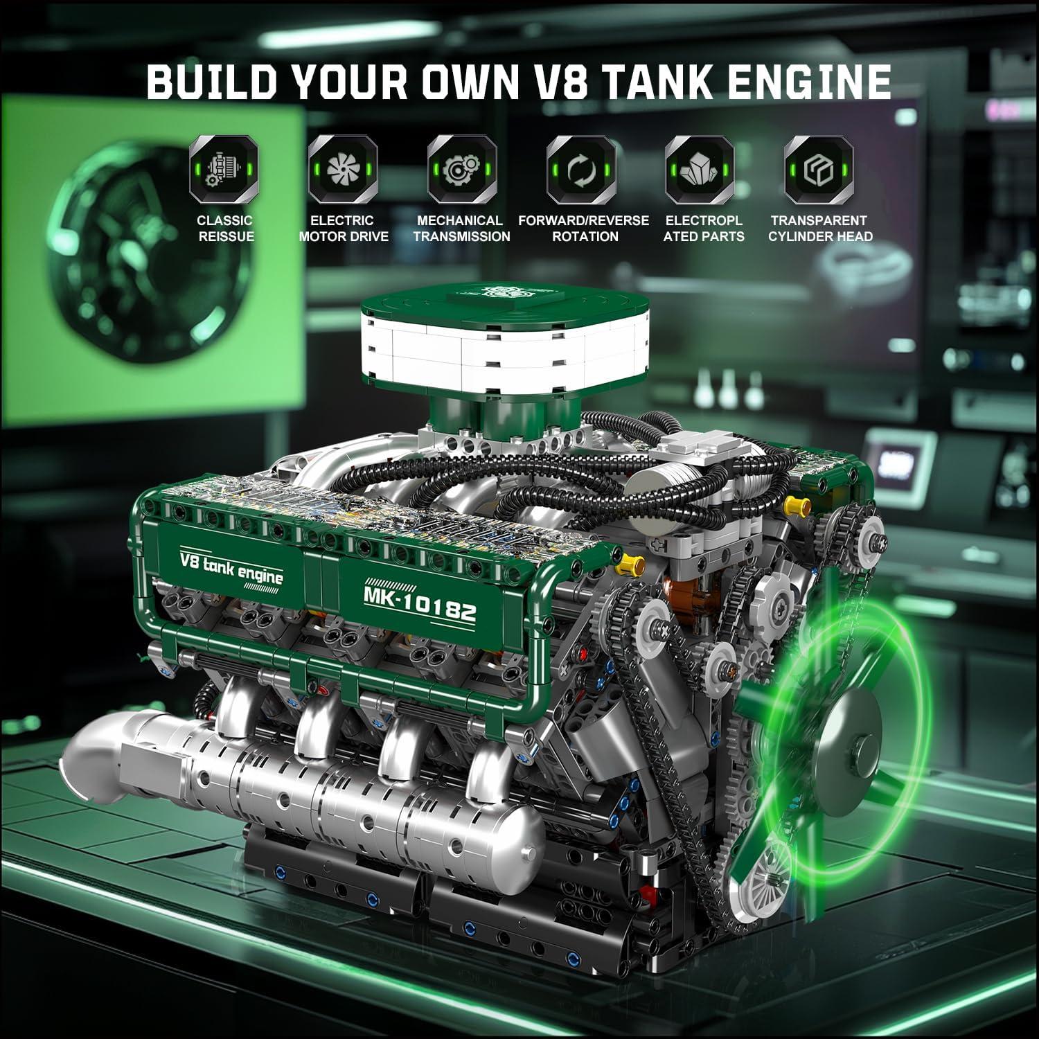 Mould King 10182 Kit Motor V8 2250 Piezas Juguete STEM