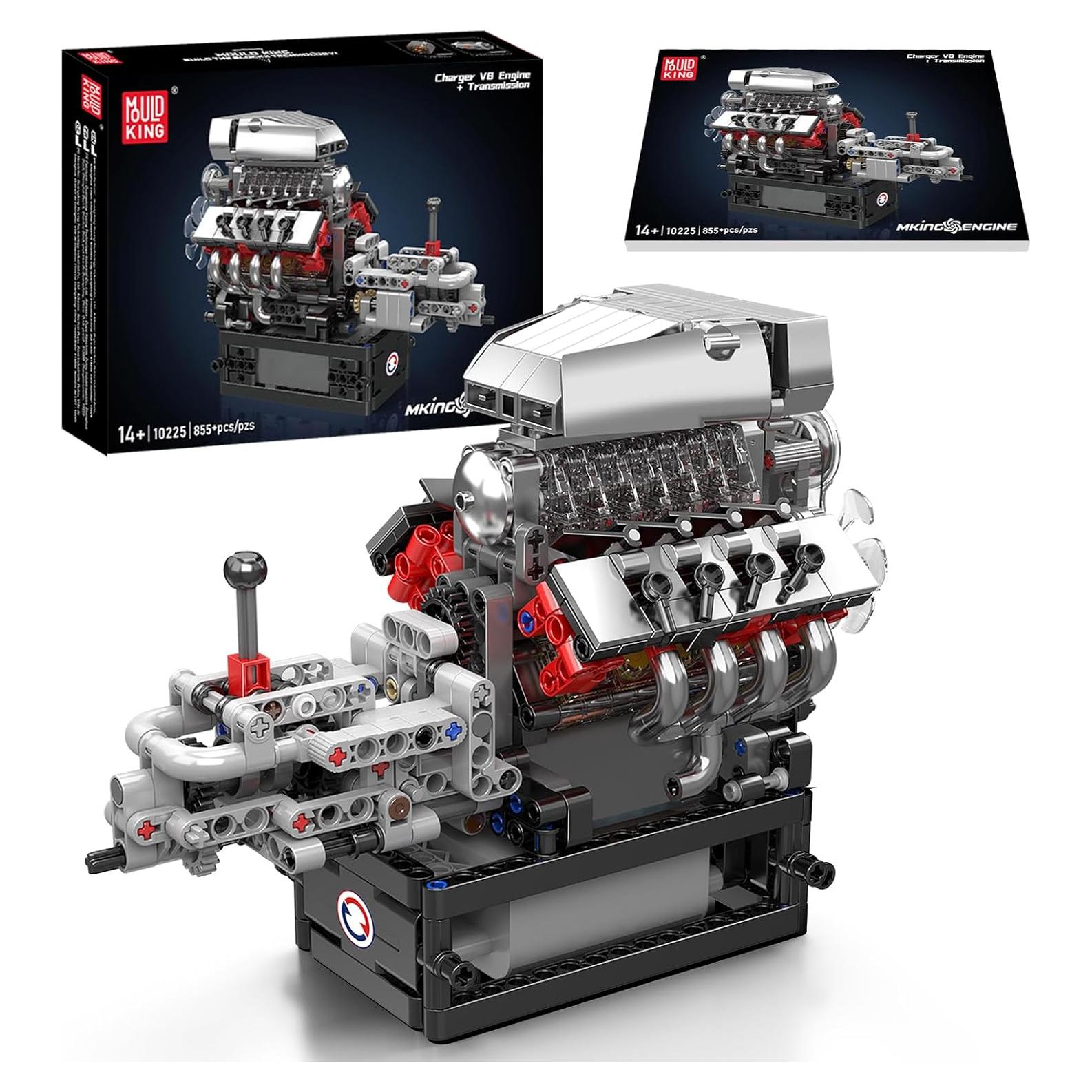 Kit de Construcción Motor Dodge V8 Mould King 10225 855 Piezas