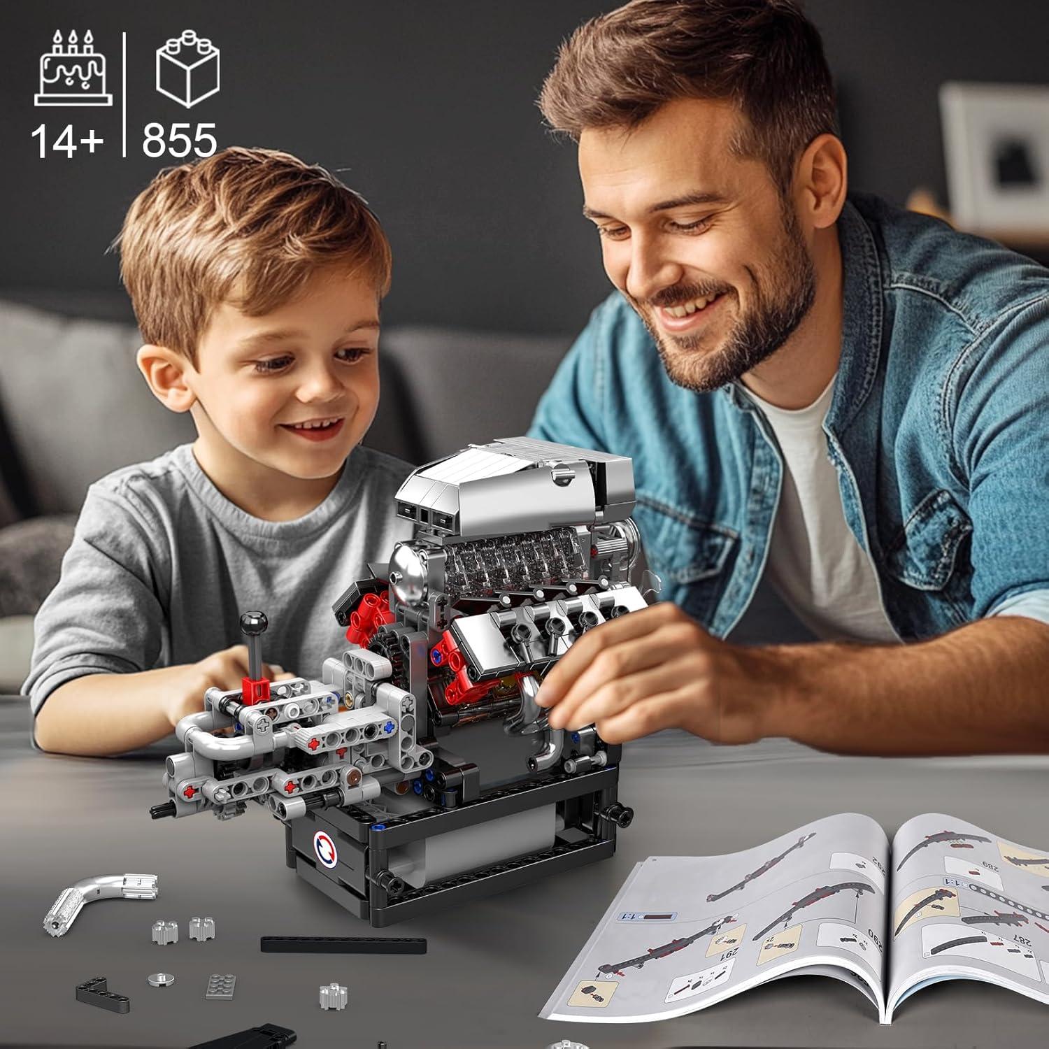 Kit de Construcción Motor Dodge V8 Mould King 10225 855 Piezas