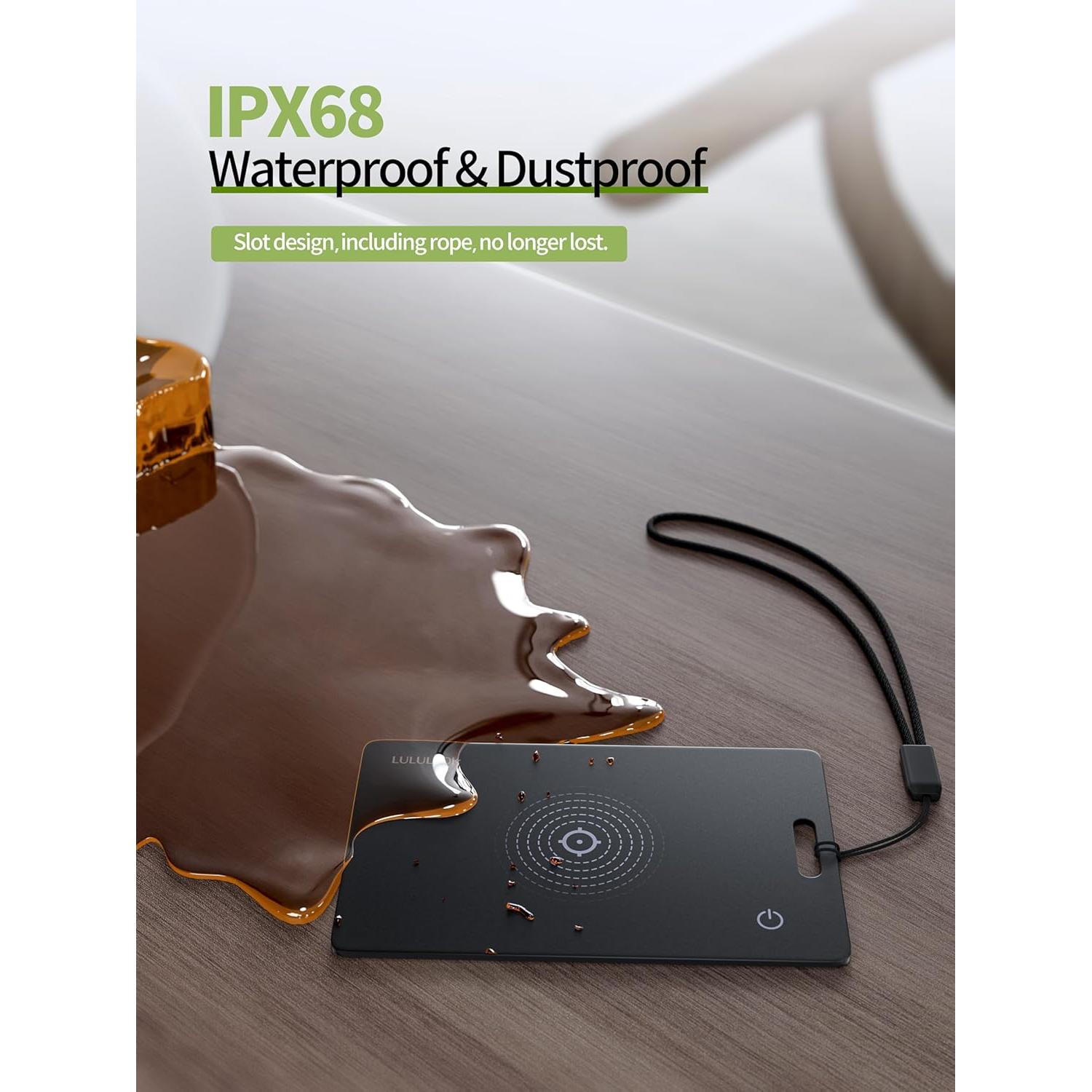 Tarjeta Rastreadora LULULOOK 3 Pack Negro, Inalámbrica IP68