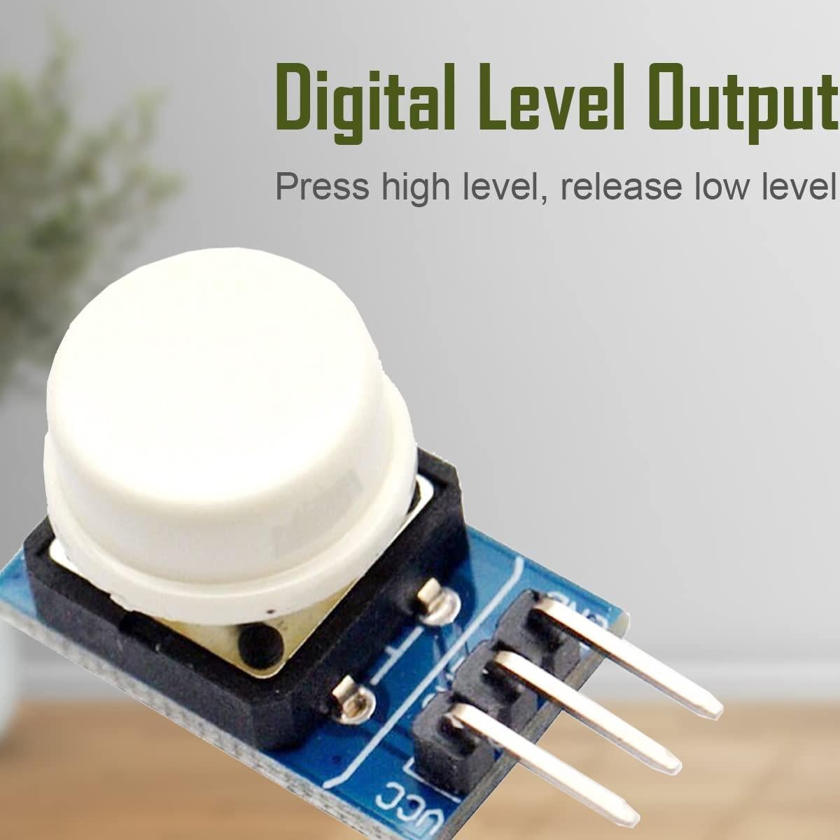 Módulo de Tecla Grande 12x12mm DAOKAI 6 Piezas 3.3V 5V