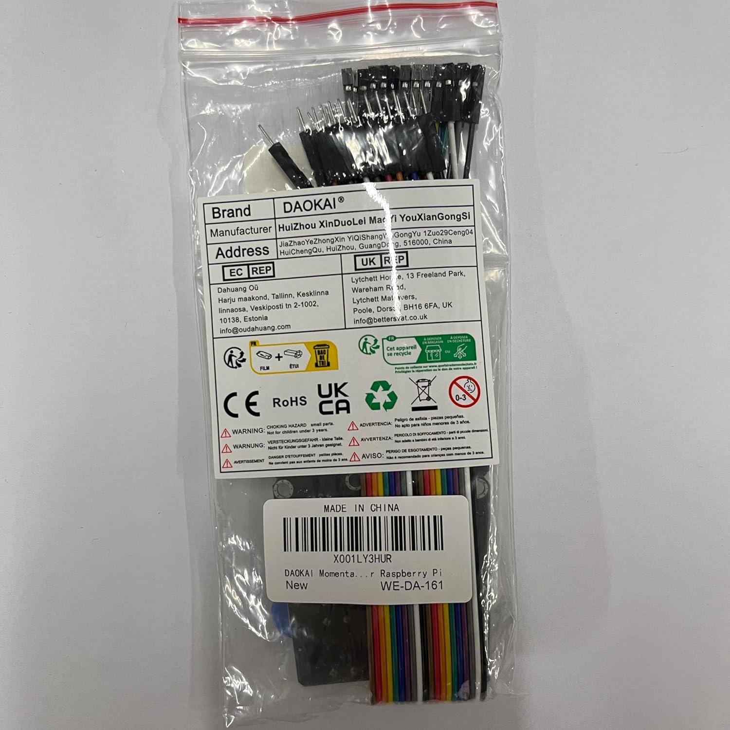 Módulo de Tecla Grande 12x12mm DAOKAI 6 Piezas 3.3V 5V