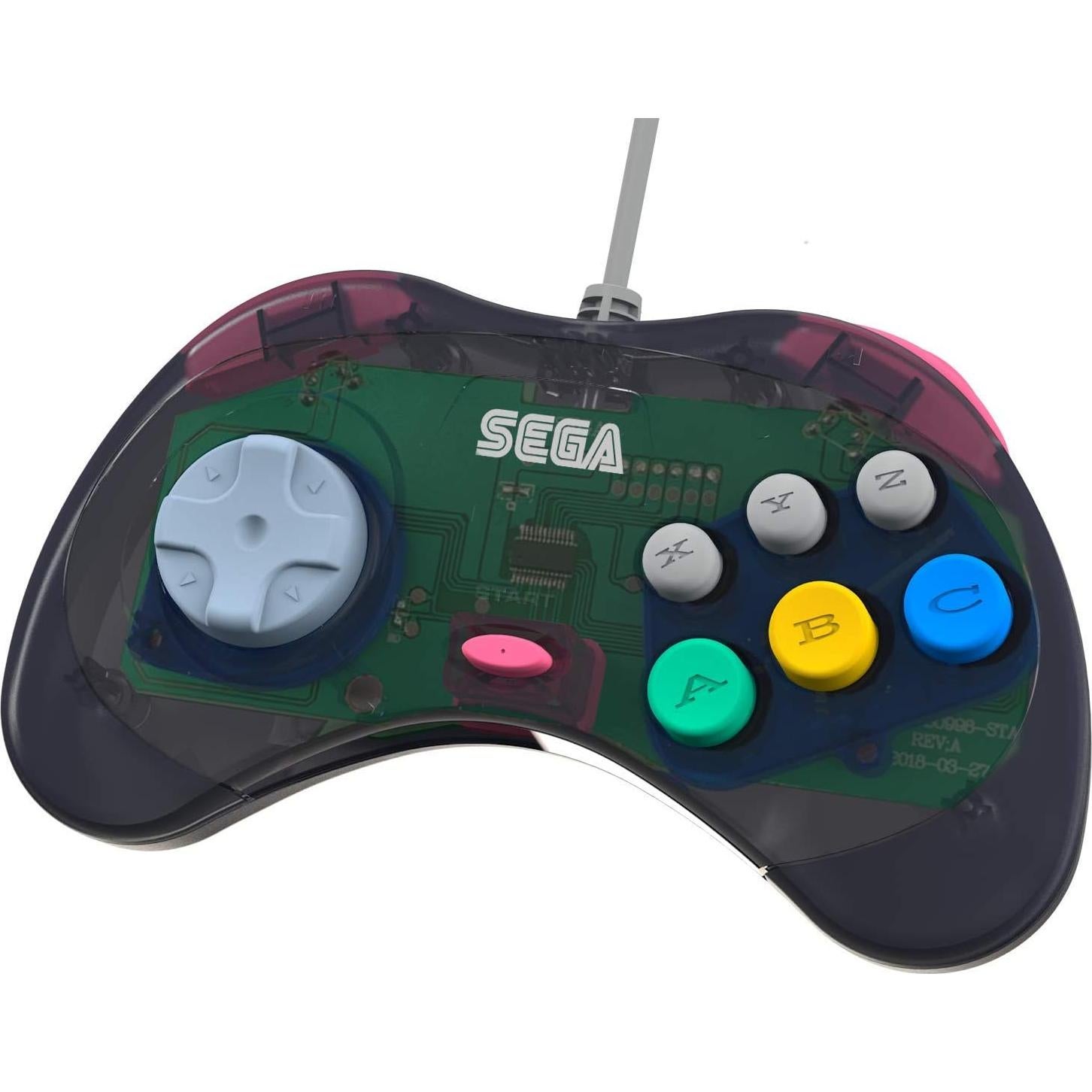 Controlador USB Retro-Bit Sega Saturn Modelo 2 - 3m Compatible PS3, PC, Switch