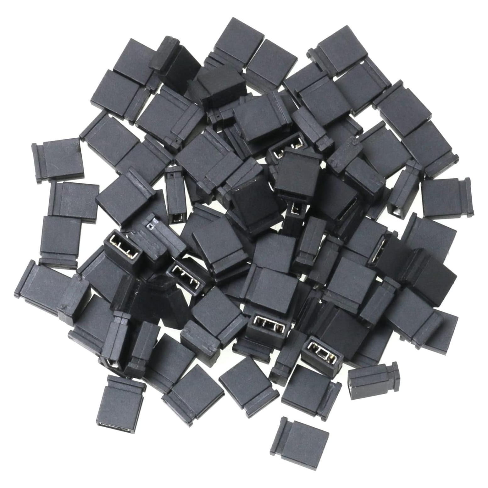 Capuchones de Puente 2.54mm MEETOOT 200PCS Negro
