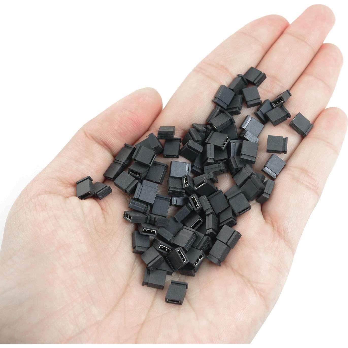 Capuchones de Puente 2.54mm MEETOOT 200PCS Negro