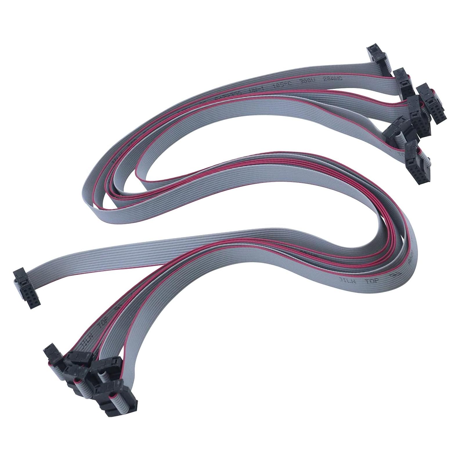 Cable de Cinta Plana USB Antrader 10P 60CM Hembra a Hembra - 6 Piezas