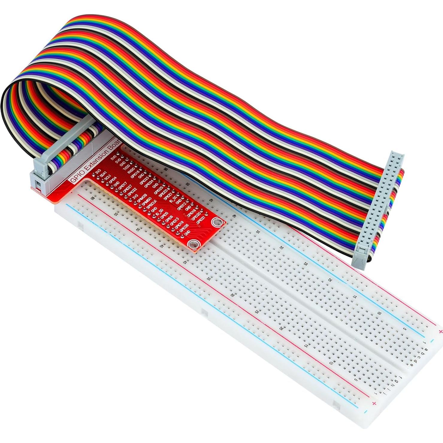 Kit de Cables GPIO 40 Pin Macho a Hembra MTDELE para Raspberry Pi