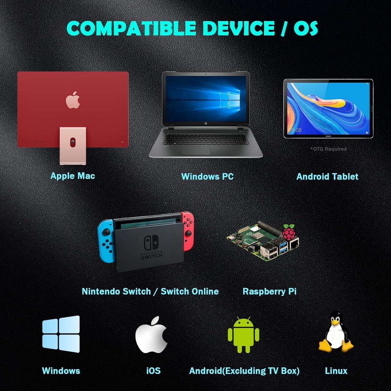 Paquete 2 Controladores Inalámbricos SAFFUN 2.4 GHz Recargables