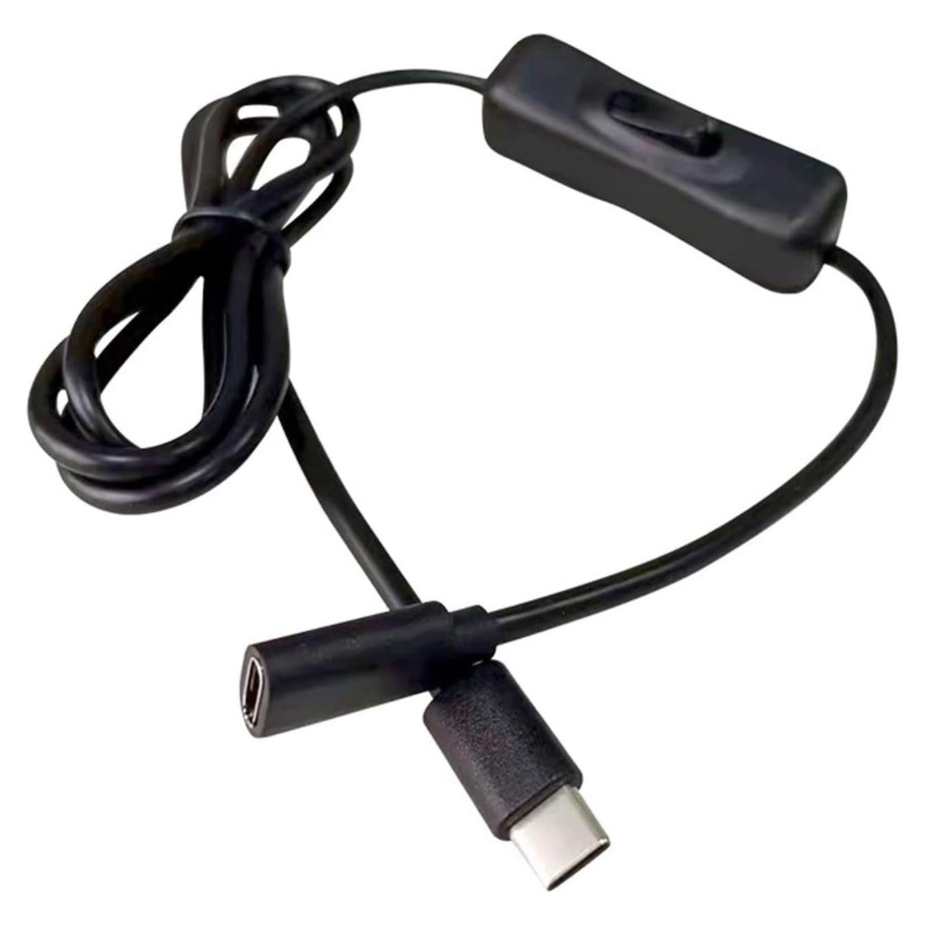 Cable de Extensión USB-C con Interruptor para Raspberry Pi 4 - 1m