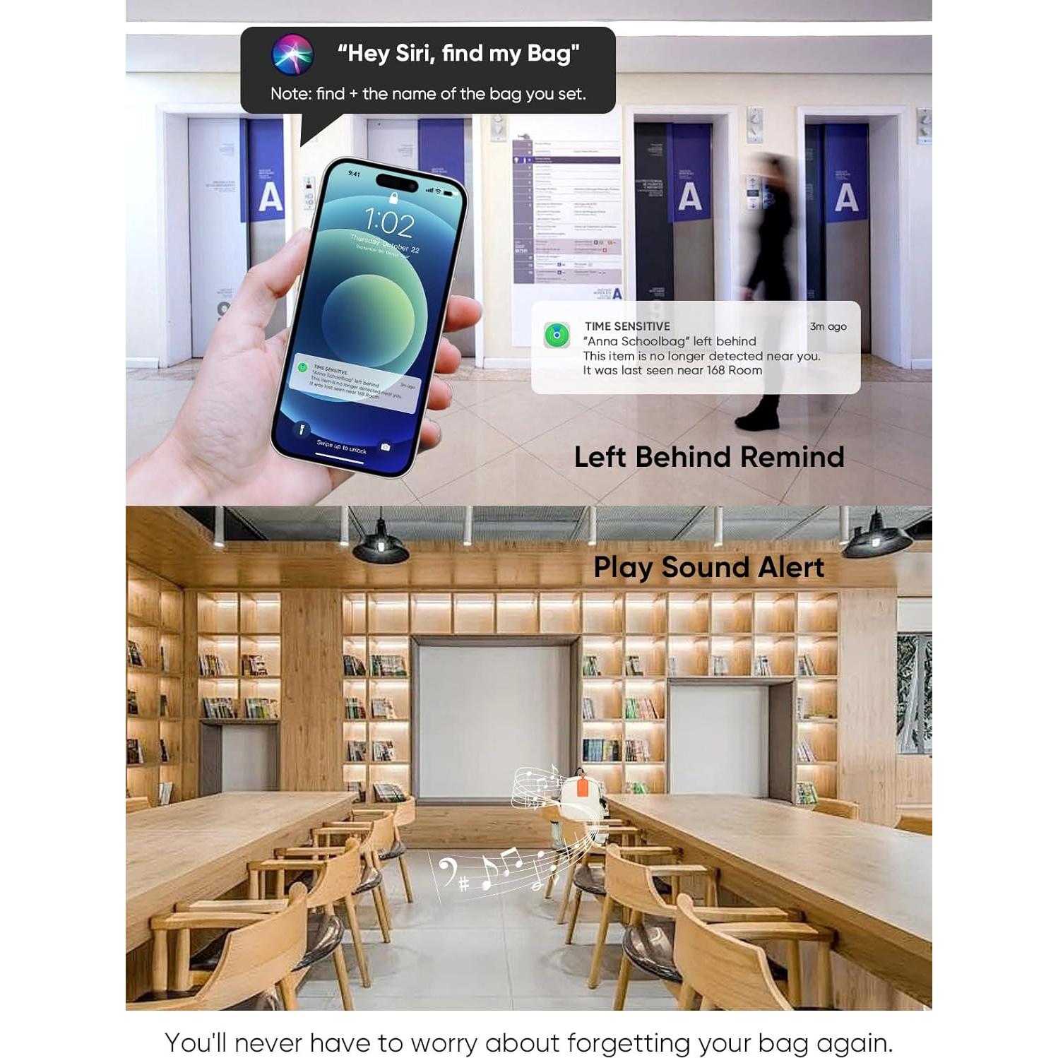 Etiquetas de Equipaje LifeChé con Rastreador Antipérdida Naranja