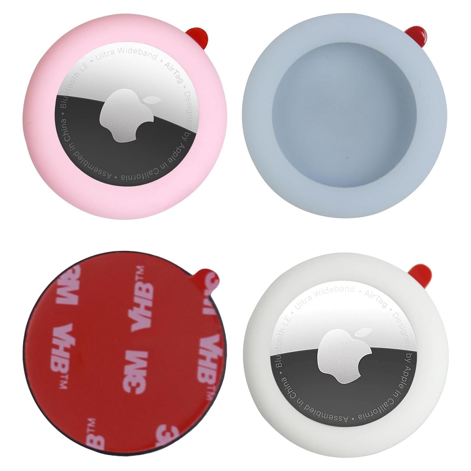 Funda de Silicona Echinff para Apple AirTag - Paquete de 4 Colores