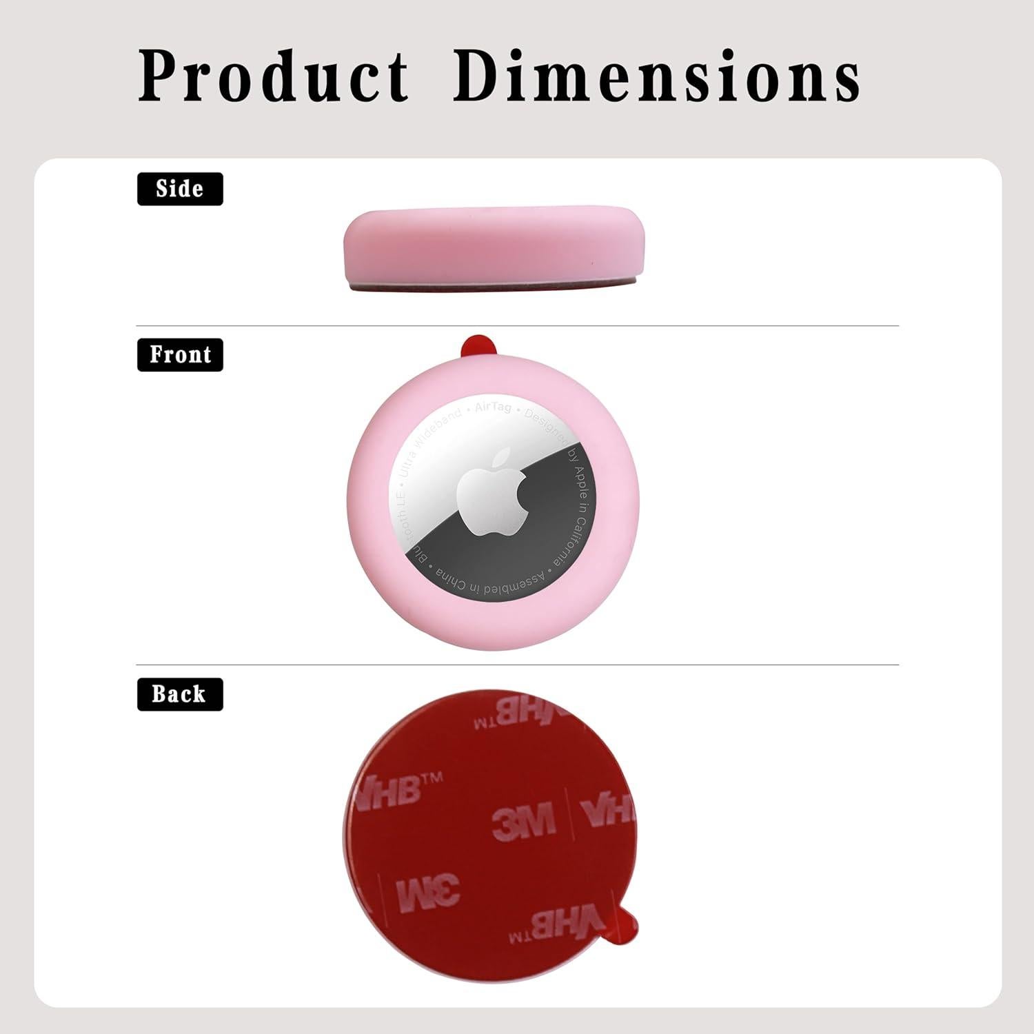 Funda de Silicona Echinff para Apple AirTag - Paquete de 4 Colores